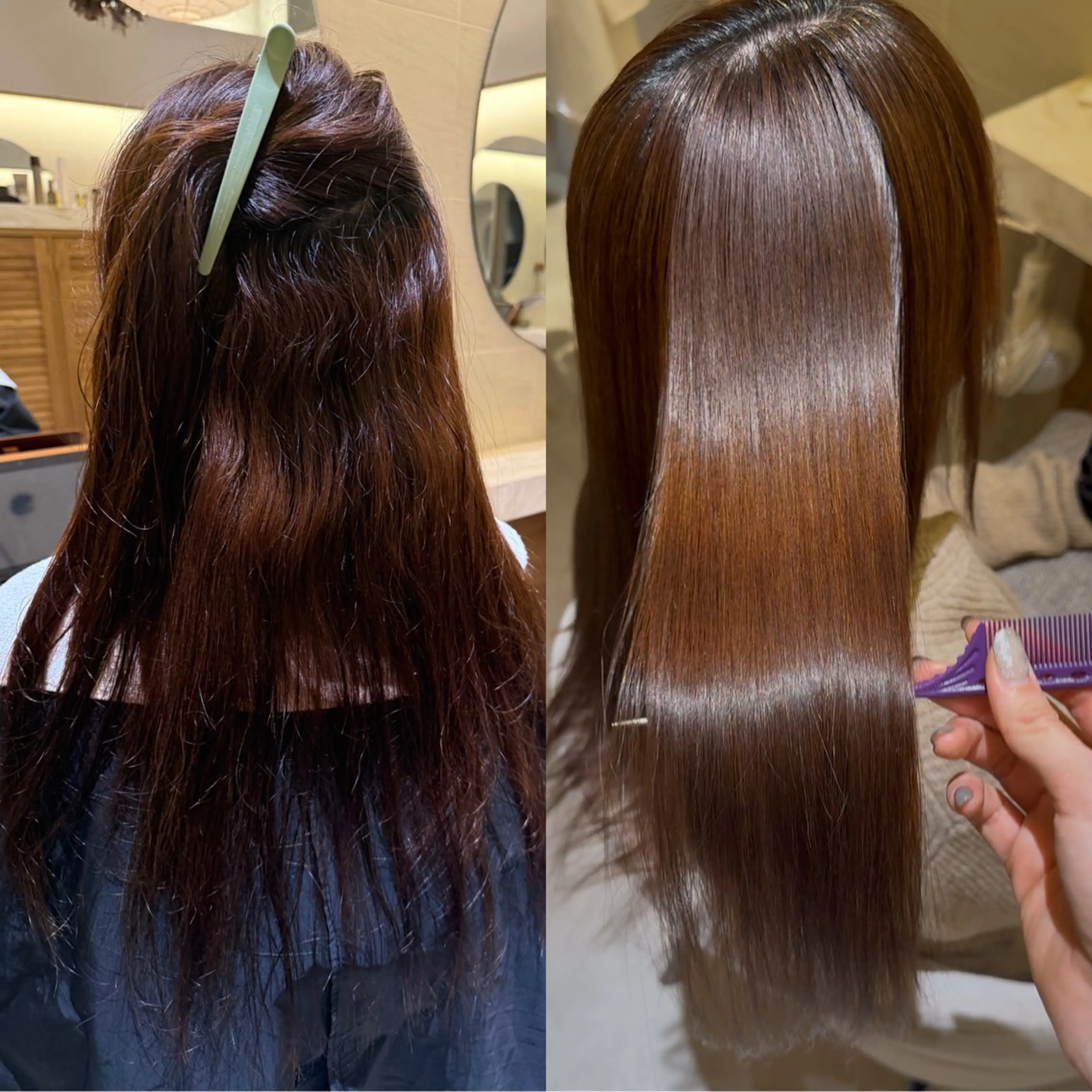 セミロング 酸性ストレート/ ちさとのヘアスタイル