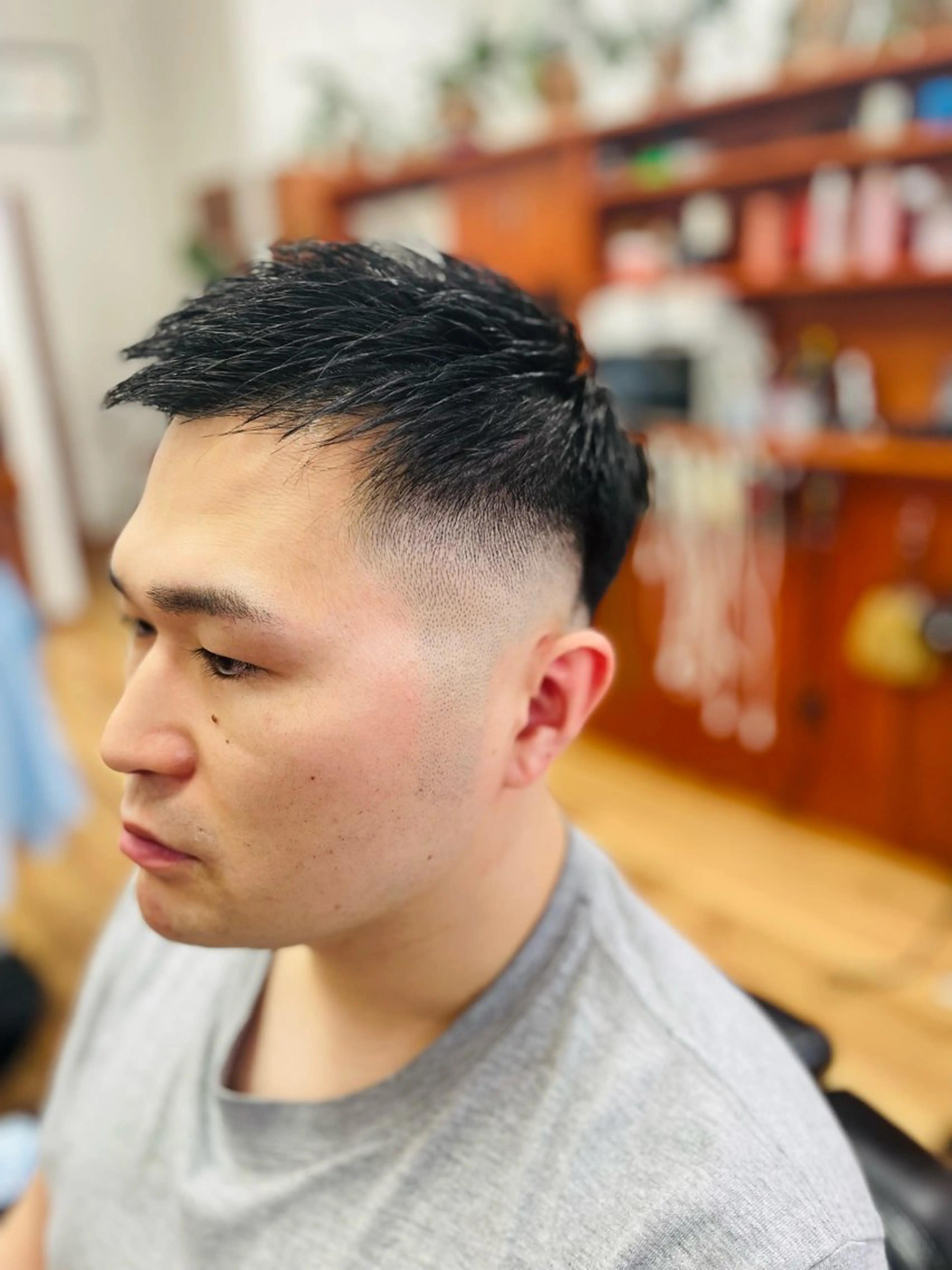 ショート メンズ フェードカット スキンフェード 吉村 拓也のヘアスタイル