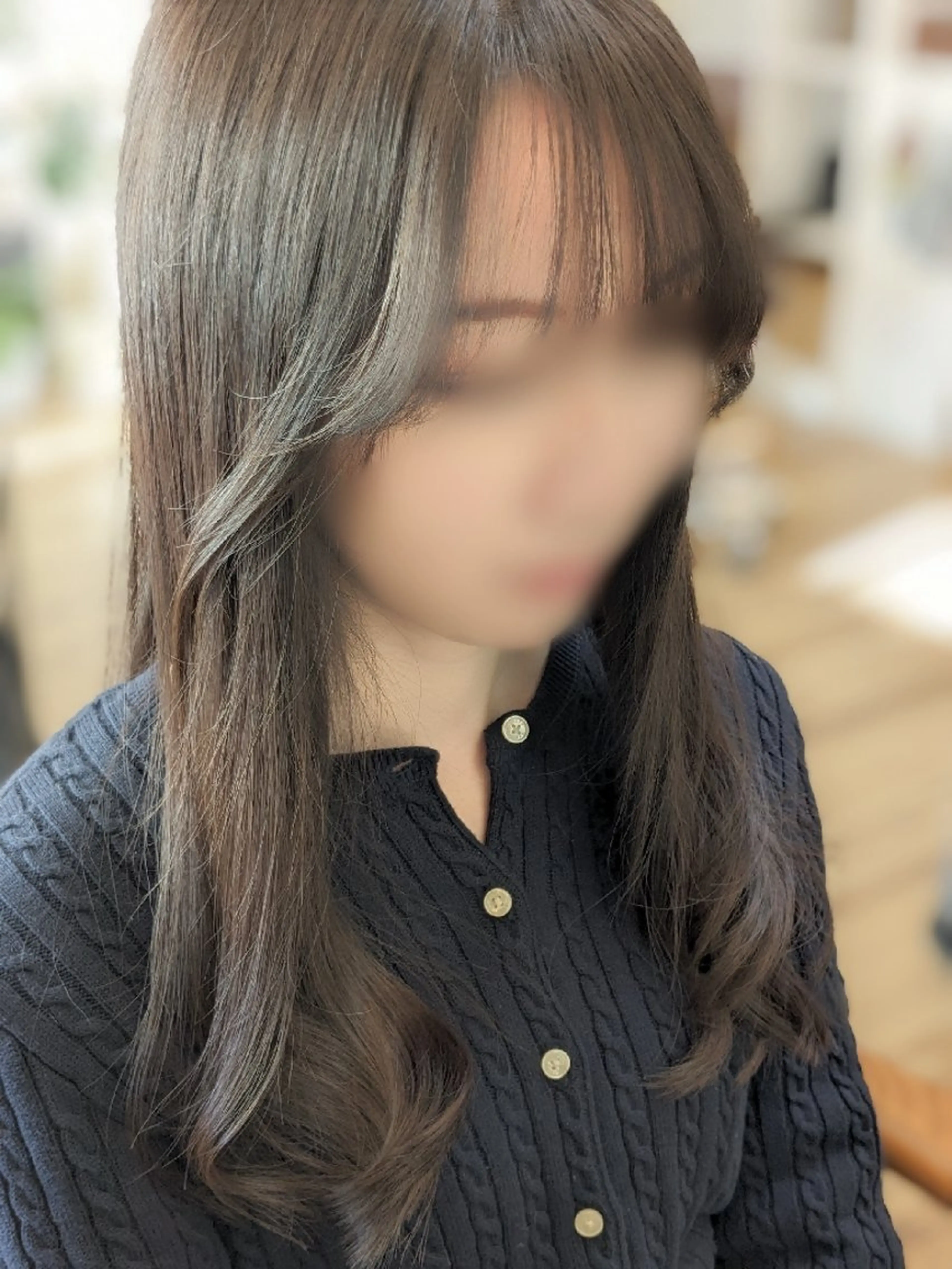 ロング 加藤 彩のヘアスタイル