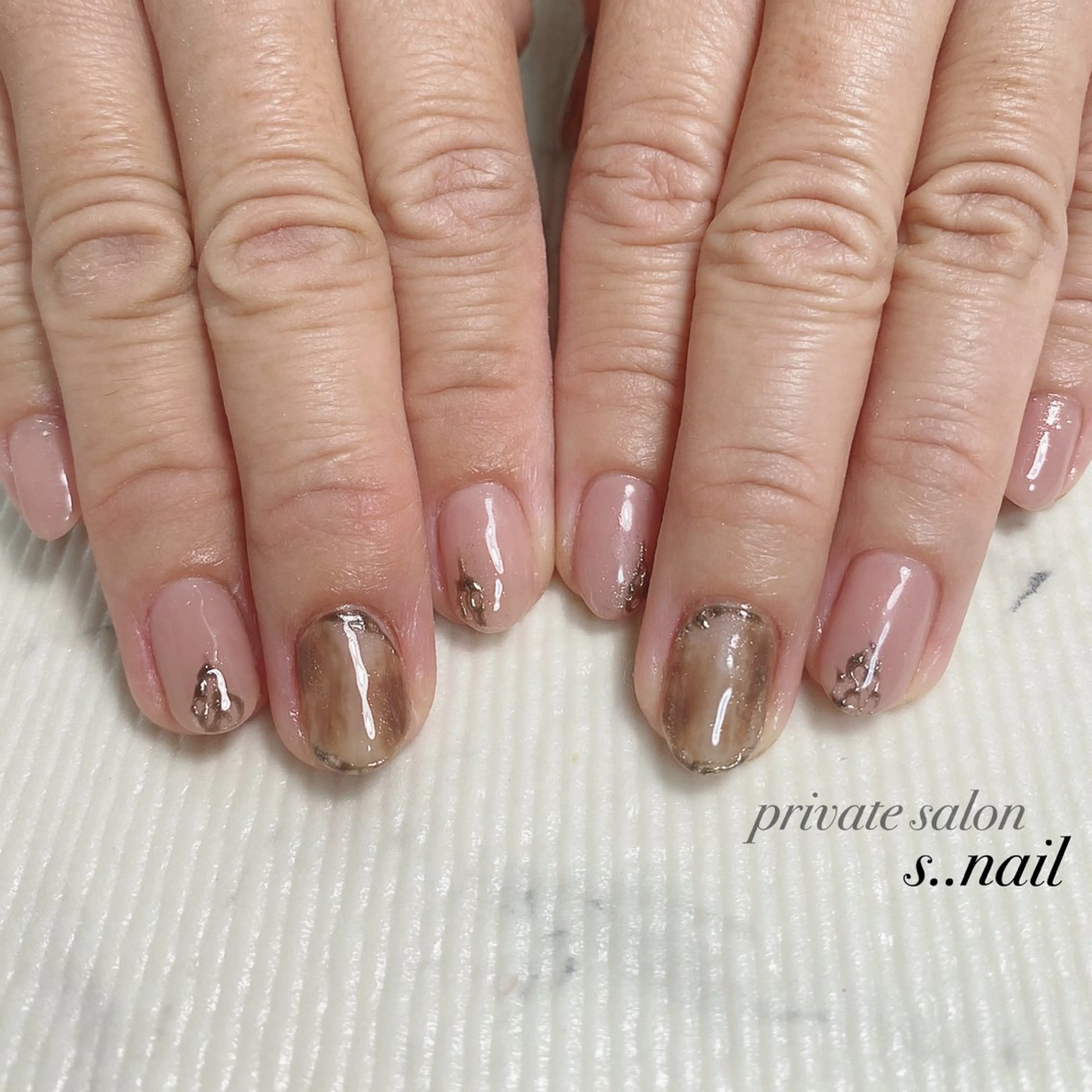 ネイル ピンク ハンドネイル フットネイル s..nail / MORITAのネイルデザイン