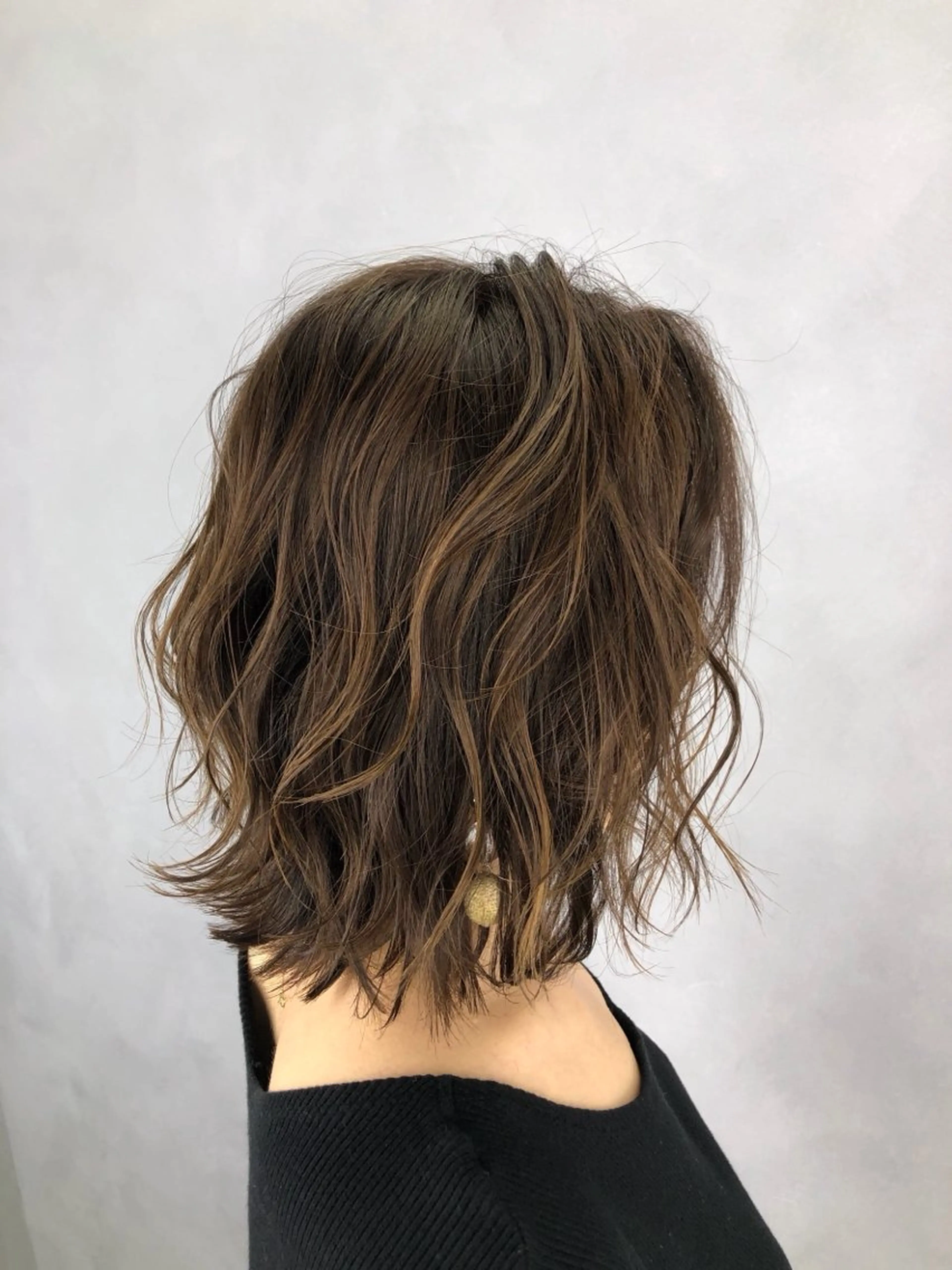 ミディアム カラー ヘアカラー ‎🤍 Ayaka‎🤍のヘアスタイル