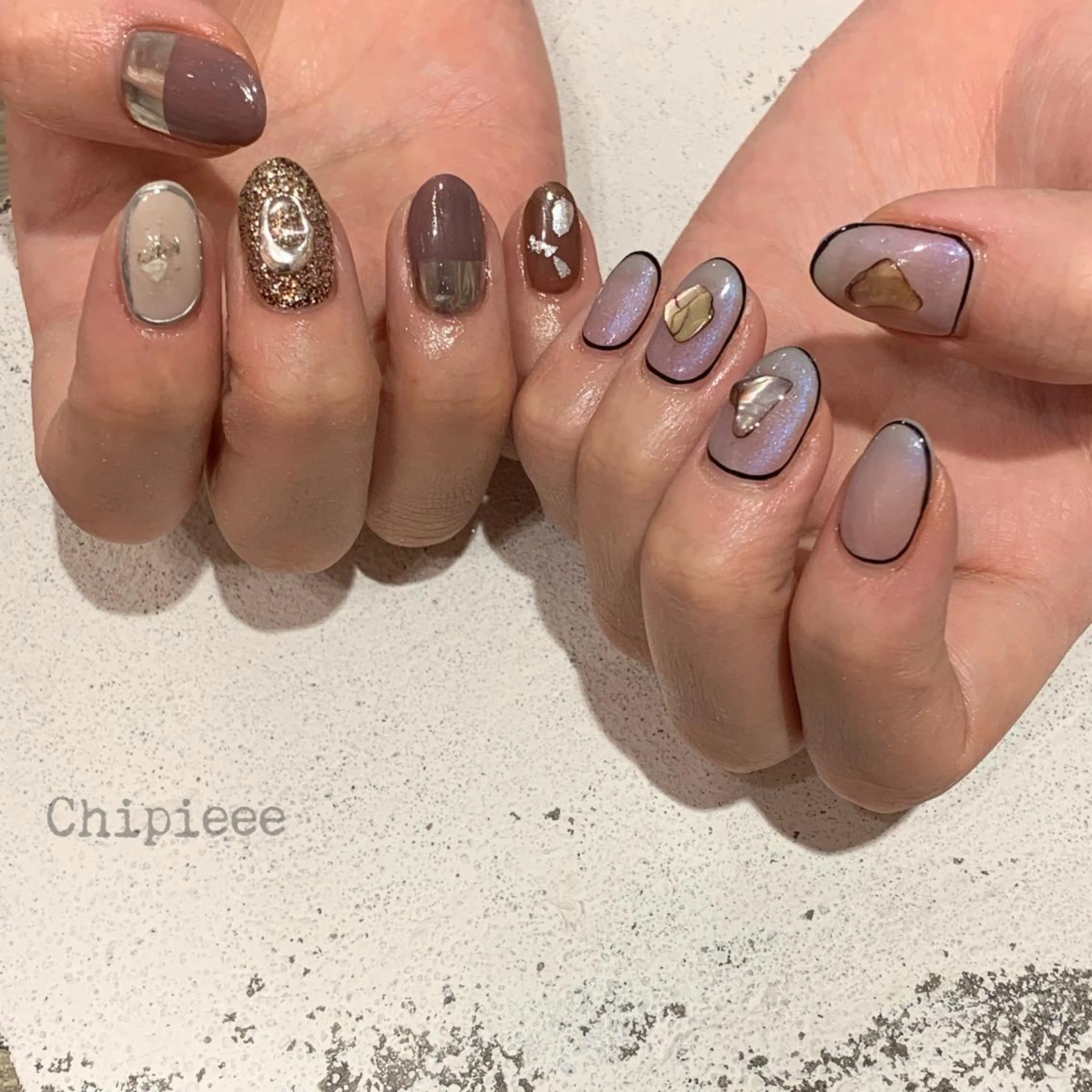 ネイル revia所属・ERI Nailistのネイルデザイン