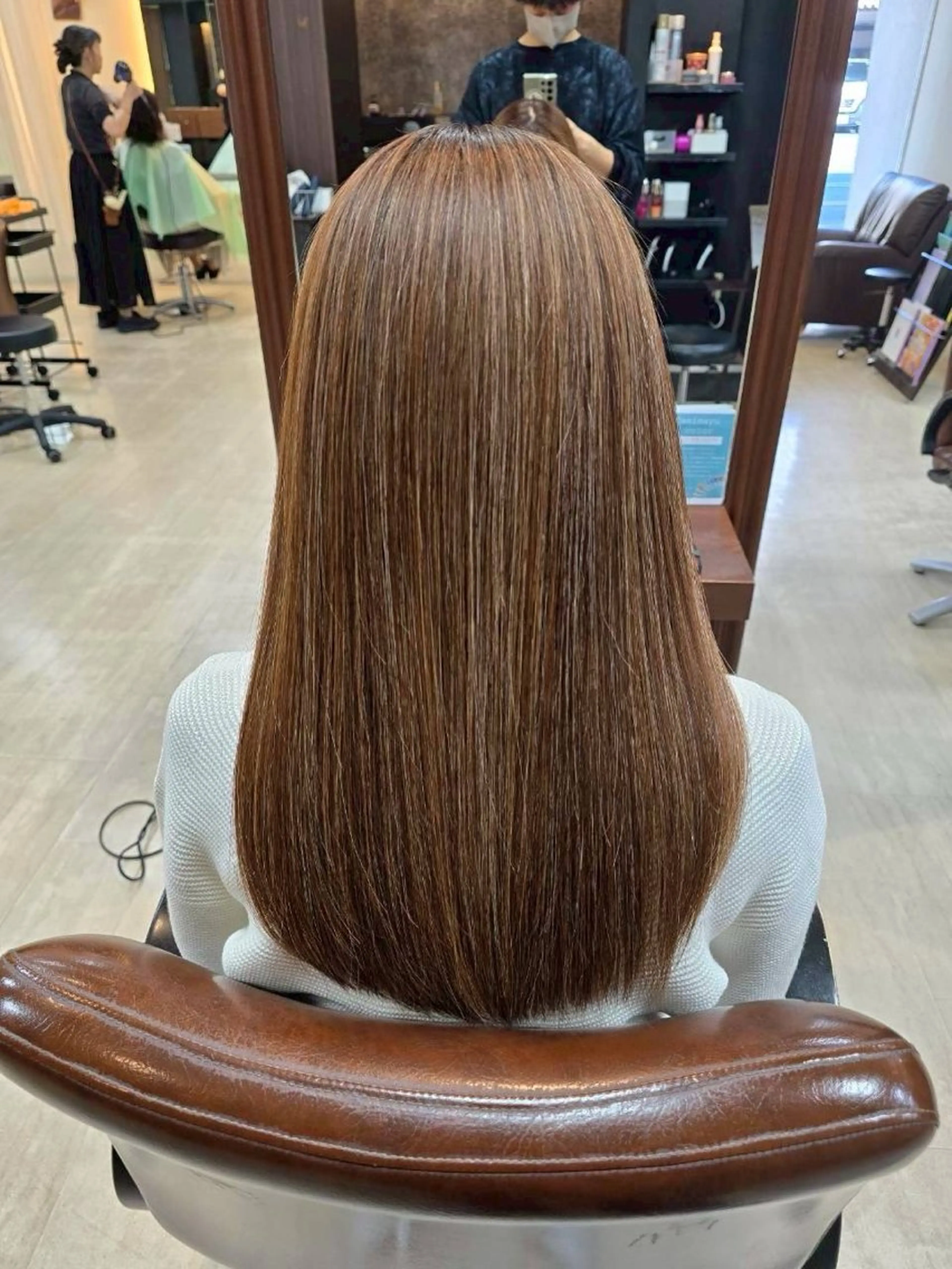 セミロング ヘアカラー トリートメント brace 小笹花純のヘアスタイル
