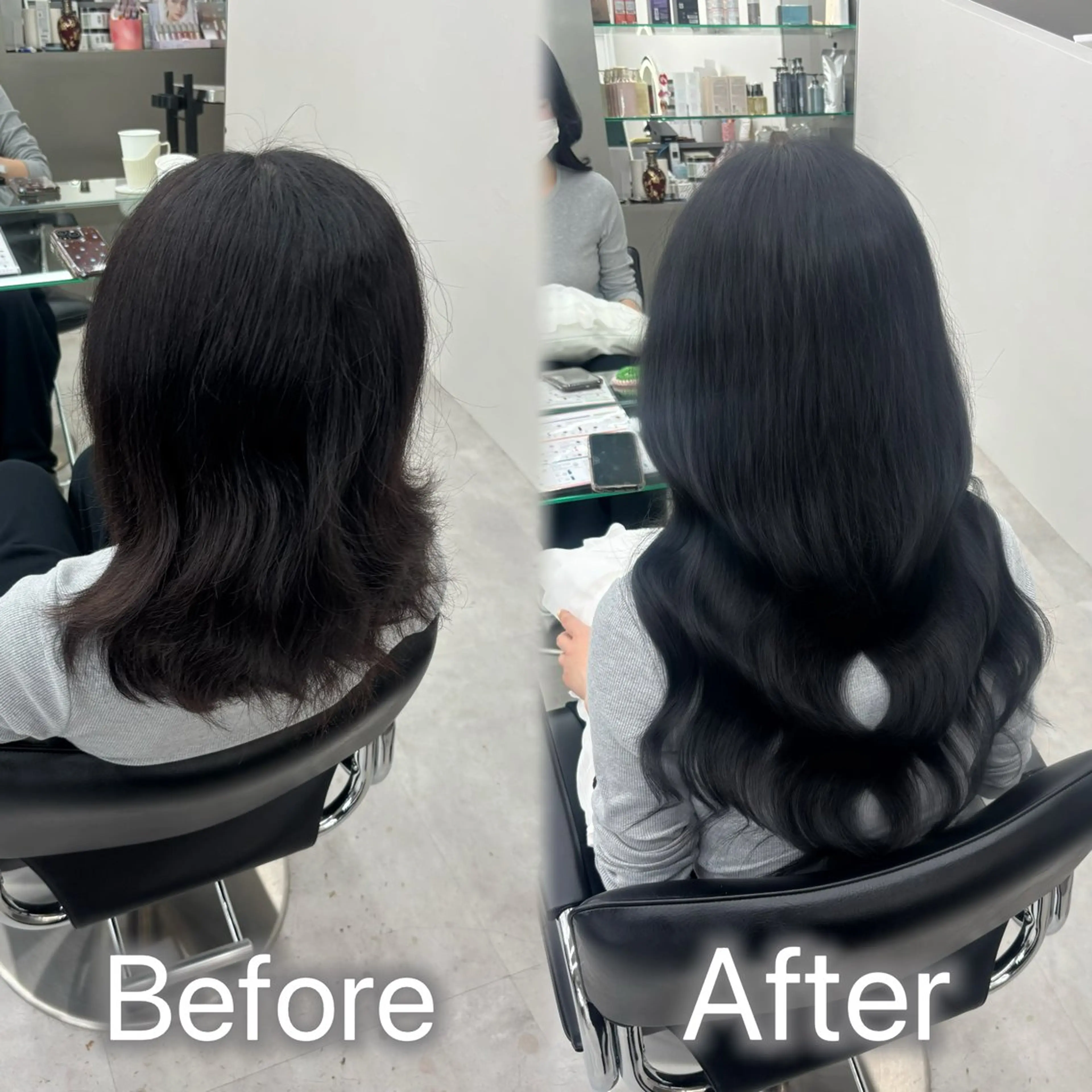 ロング カラー ヘアアレンジ メンズ カット ヘアカラー エクステ ヘアセット 羽エク指名No1✨️ シールエク🌙しぇるのヘアスタイル