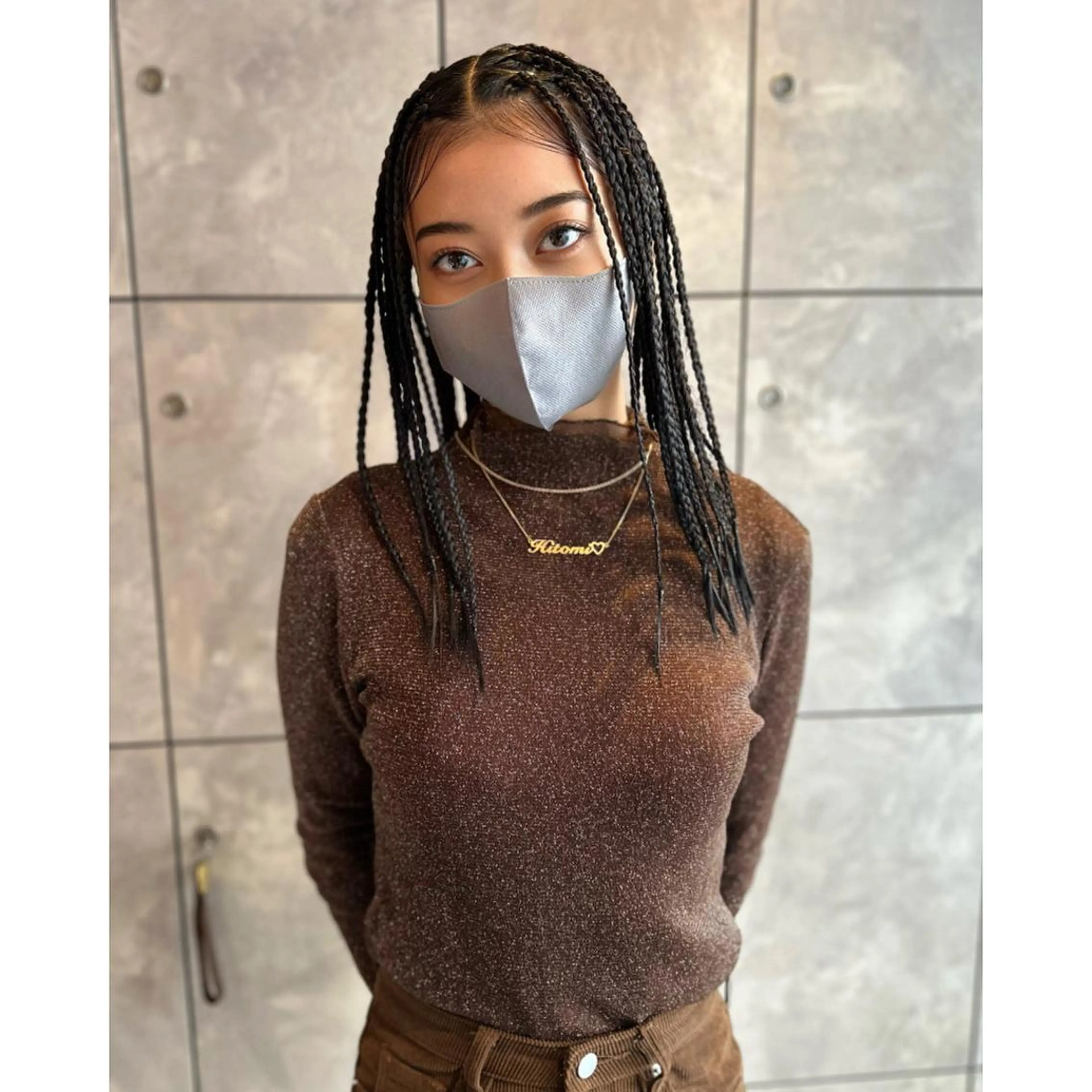 セミロング カラー パーマ ヘアアレンジ メンズ キッズ 子どものヘアアレンジ その他 BRAIDS💎愛子 大人ハイライト💎のヘアスタイル