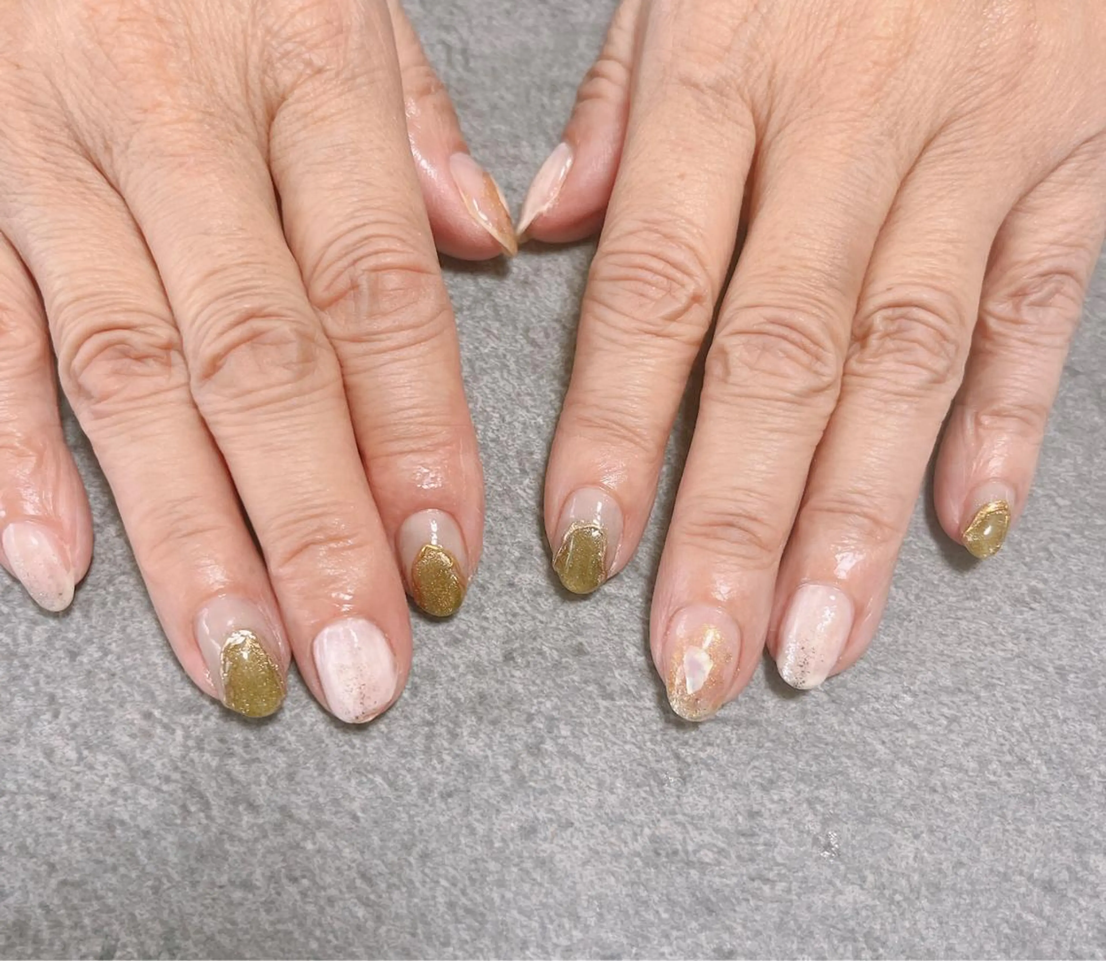 ネイル オーロラネイル フラワーネイル フットネイル フレンチネイル ジェルネイル ハンドネイル kikinail 溝の口のネイルデザイン