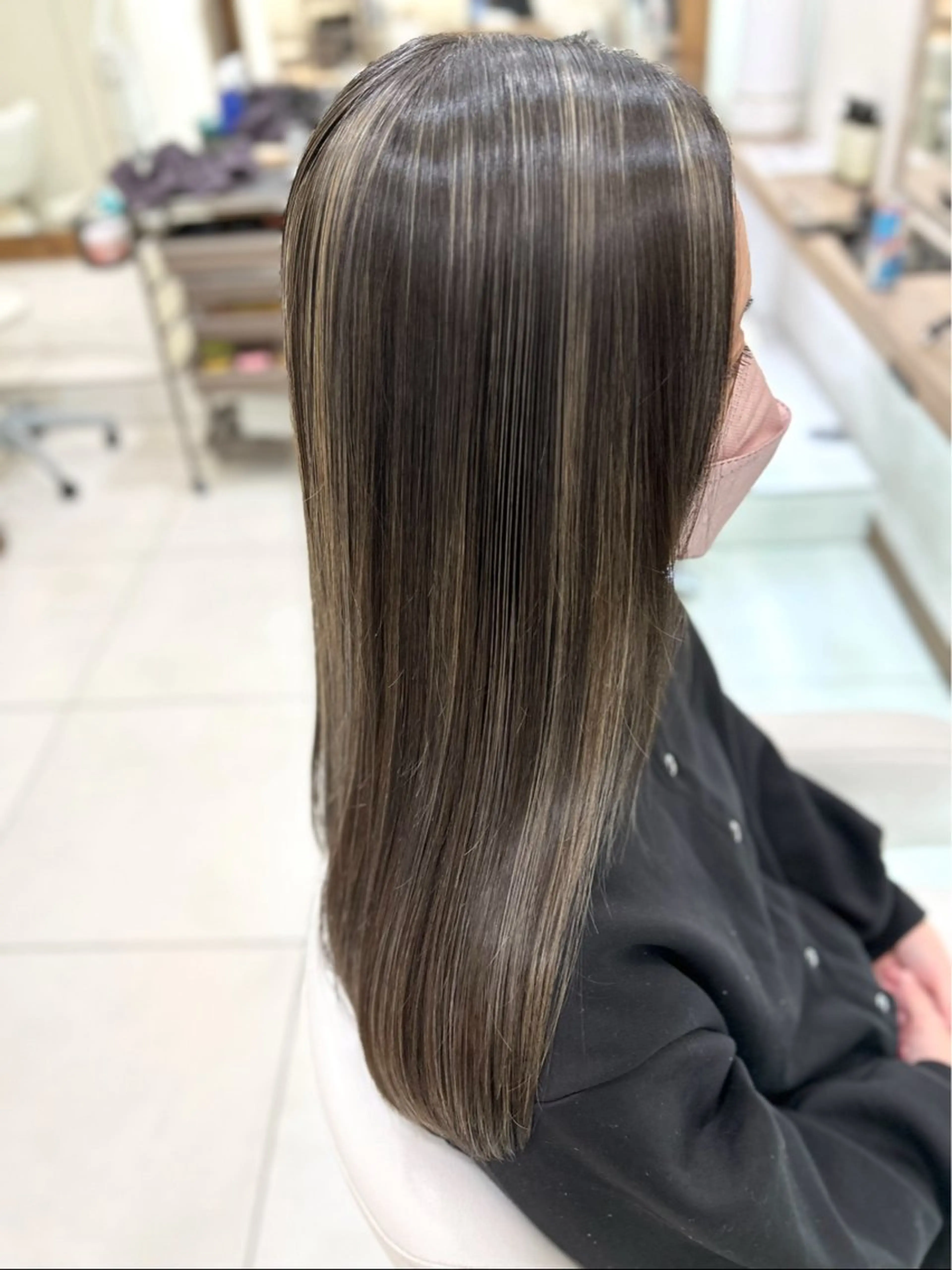 ロング カラー ヘアカラー トリートメント 縮毛矯正/髪質改善/ 艶髪ササキナツミのヘアスタイル
