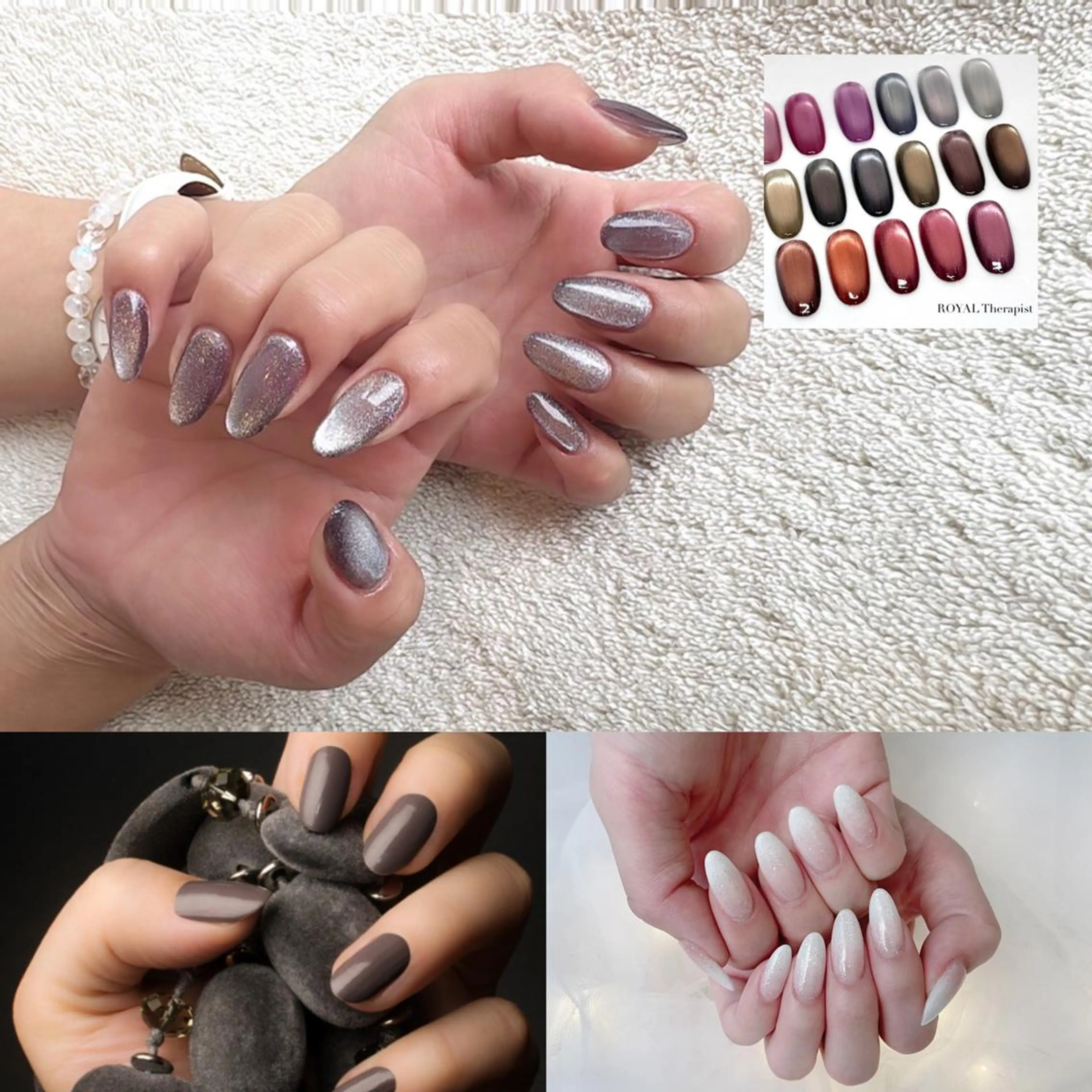 【hand/オフあり】長さ出し10本➕ワンカラー /グラデーション/マグネット➕ケア(新規オフ無料)の写真