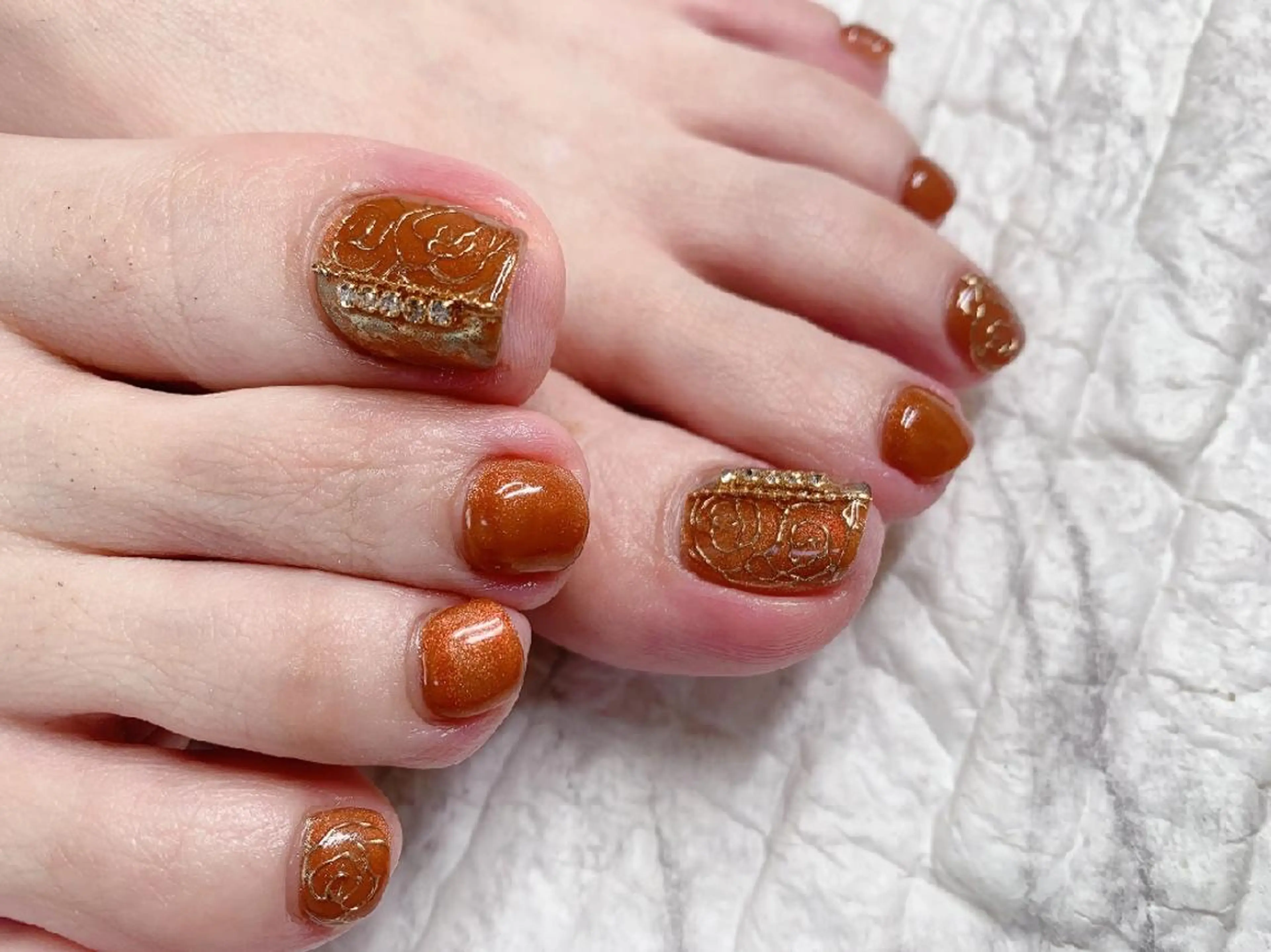 ネイル フットネイル 佐藤 結衣のネイルデザイン