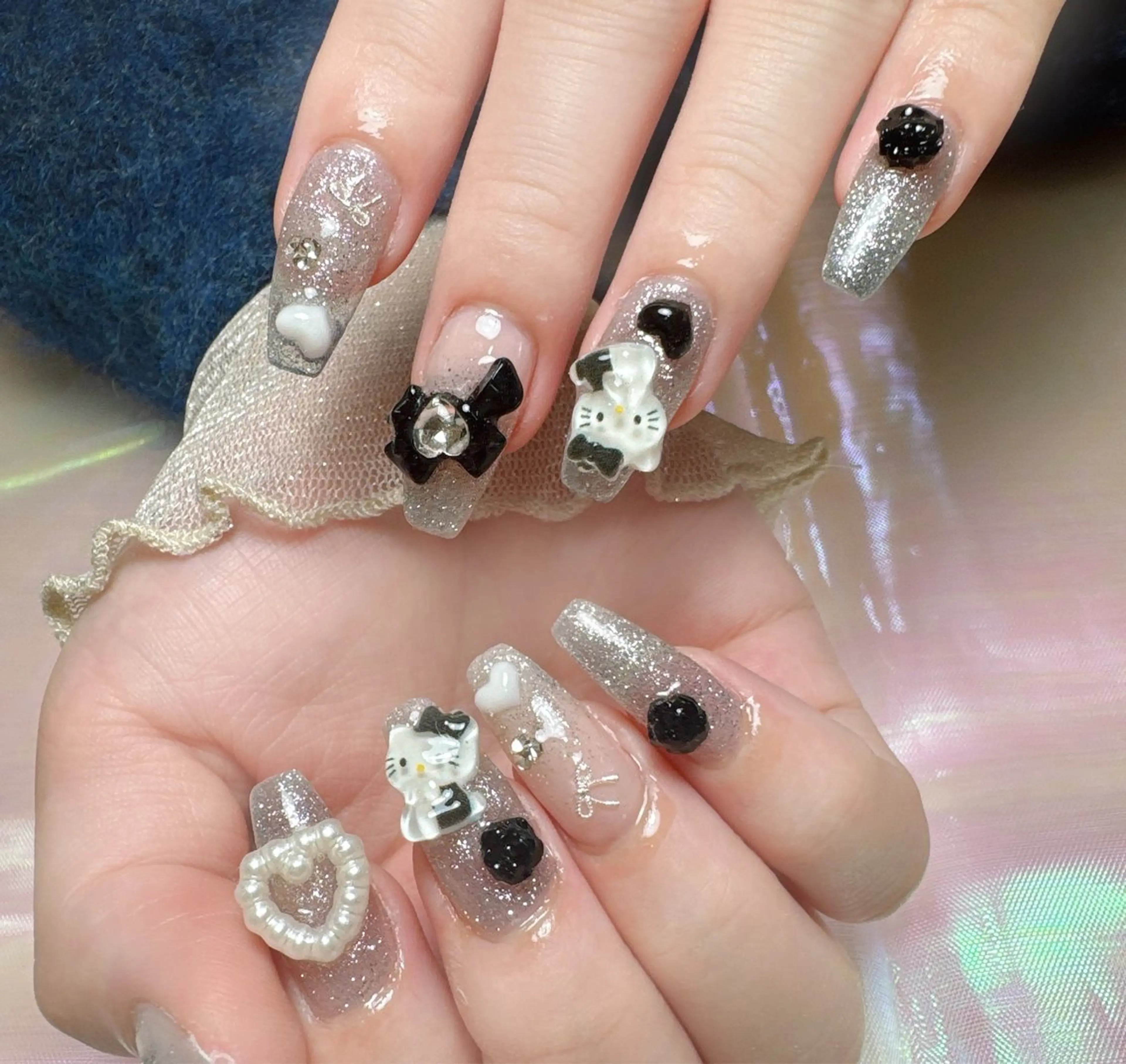 【長さだし】チップ長さだし　パーツつけ放題　ワンカラー　150分の写真