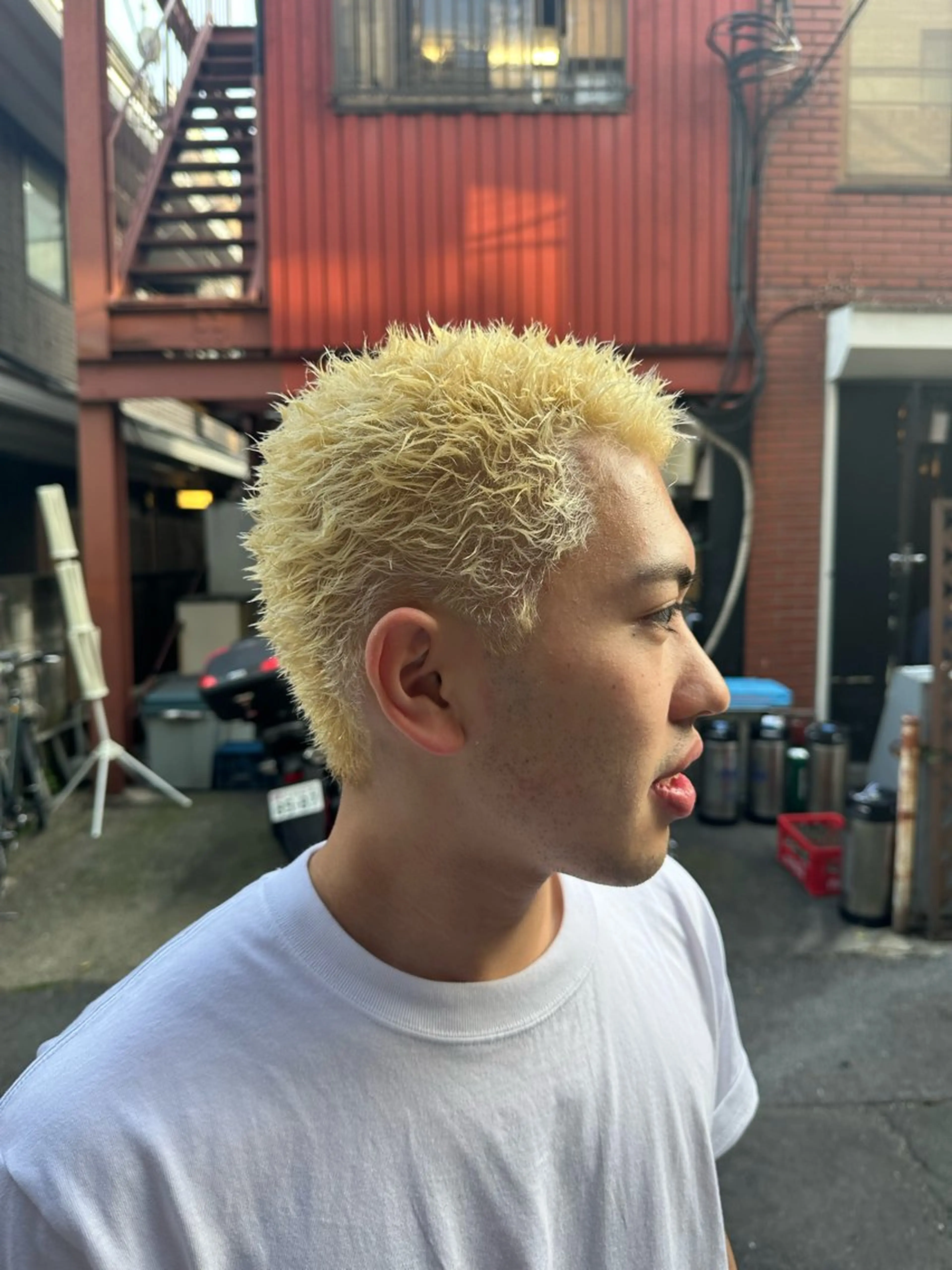 ショート パーマ メンズ カット ヘアカラー パーマ 💈メンズ/パーマ 💈中目黒/谷のヘアスタイル