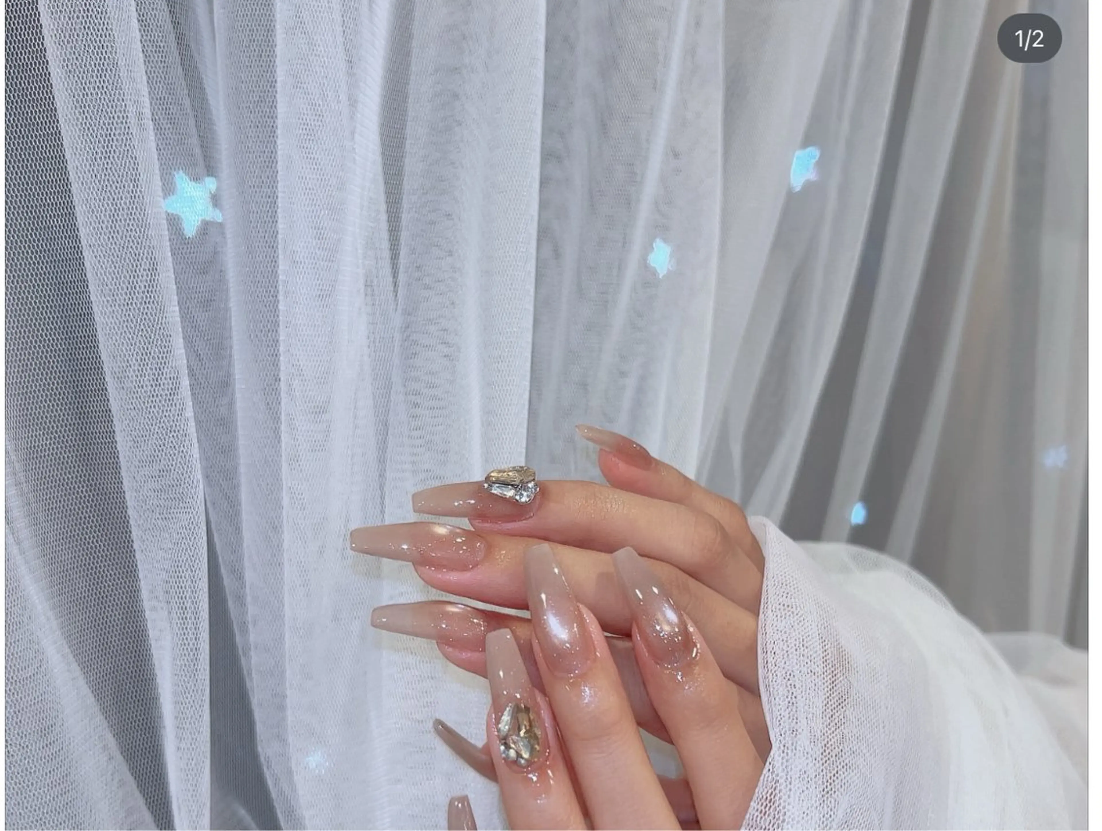 ネイル アートネイル フレンチネイル ジェルネイル キラキラネイル ニュアンスネイル ハンドネイル Ryu Nail YukiChanのネイルデザイン