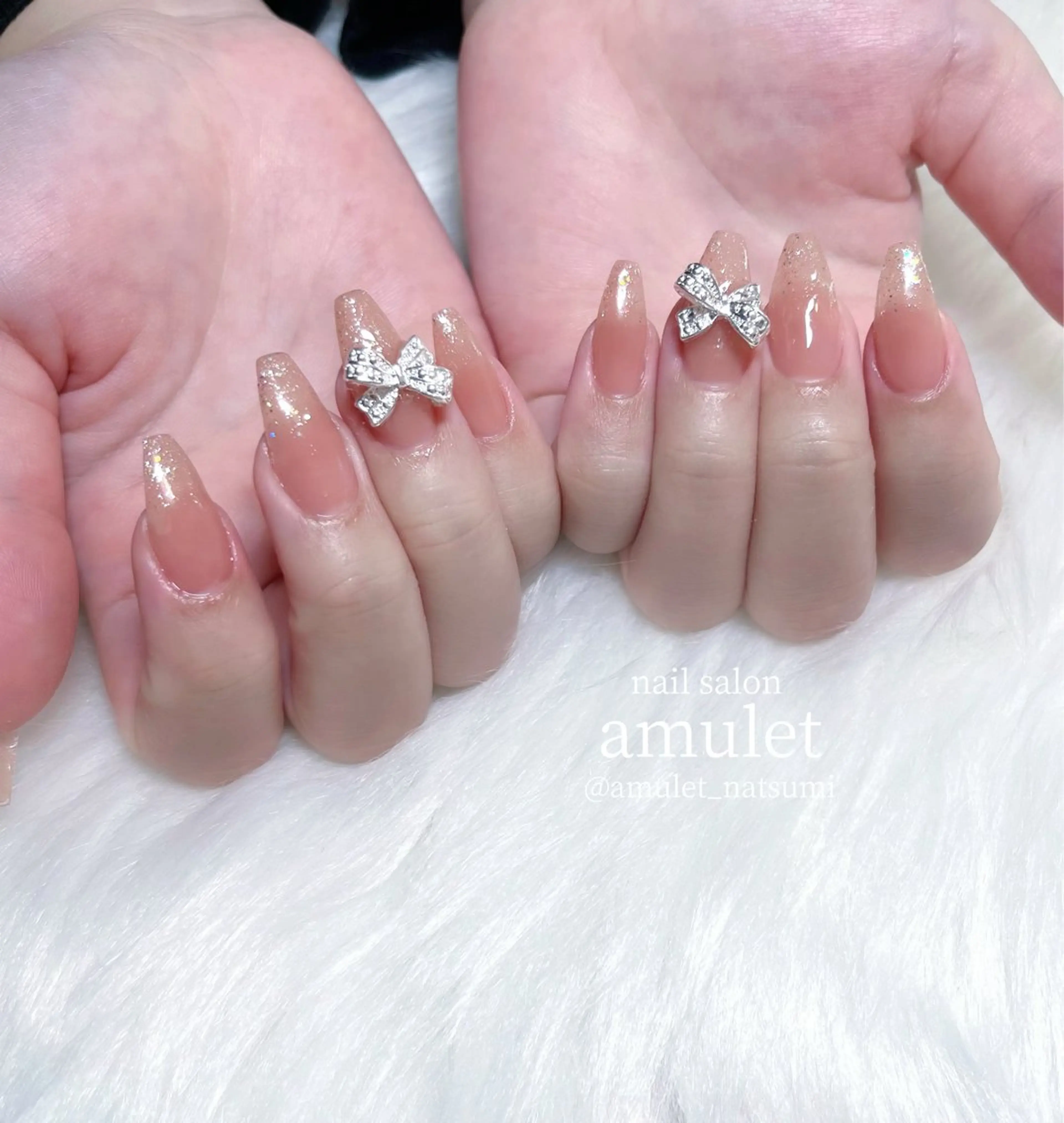 ネイル 長さ出し amuletnail natsumiのネイルデザイン