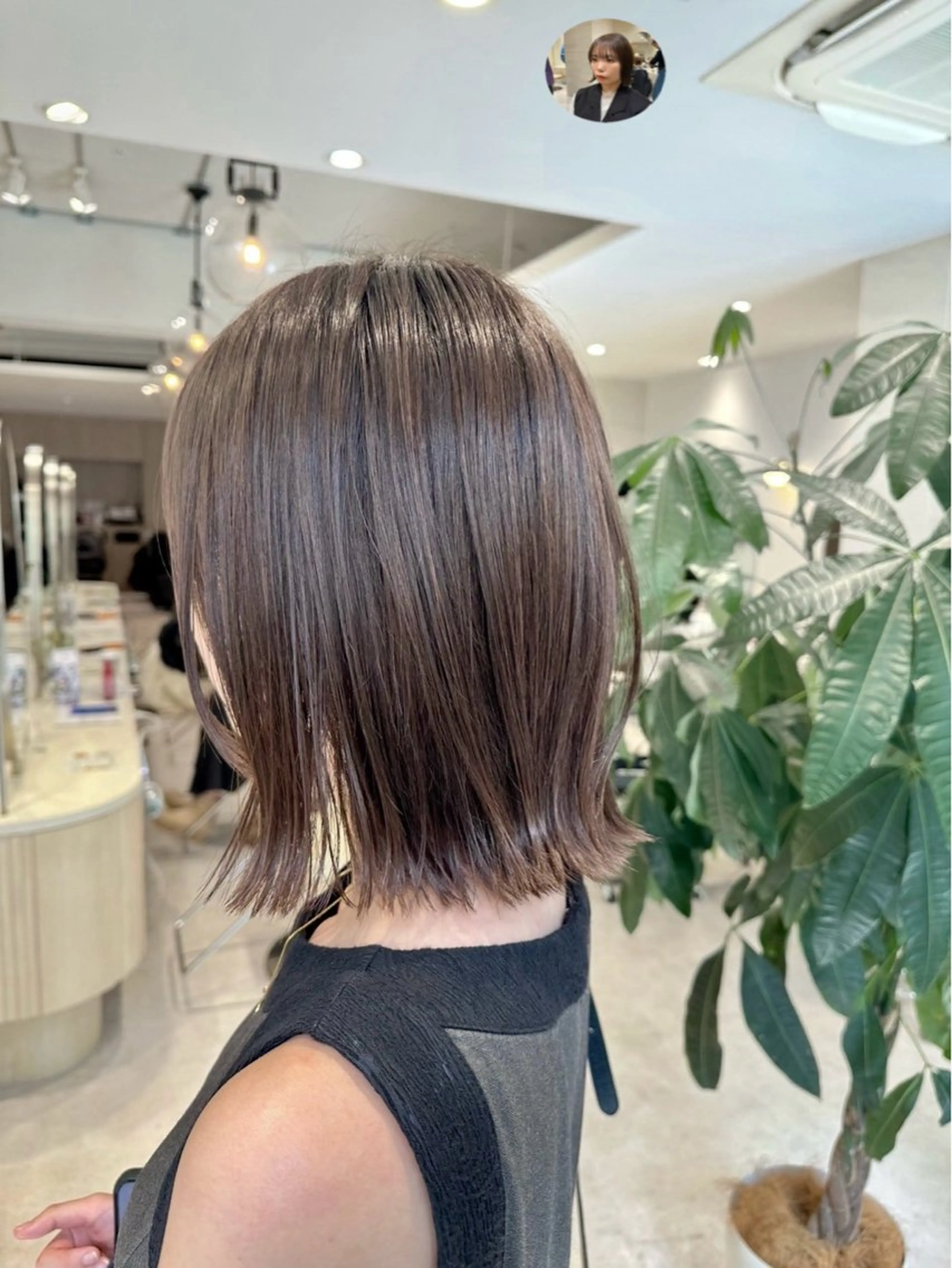 ショート カラー ボブ 髪質改善 外ハネヘア トリートメント 透明感カラー🌿 グレージュ🐺陽介のヘアスタイル