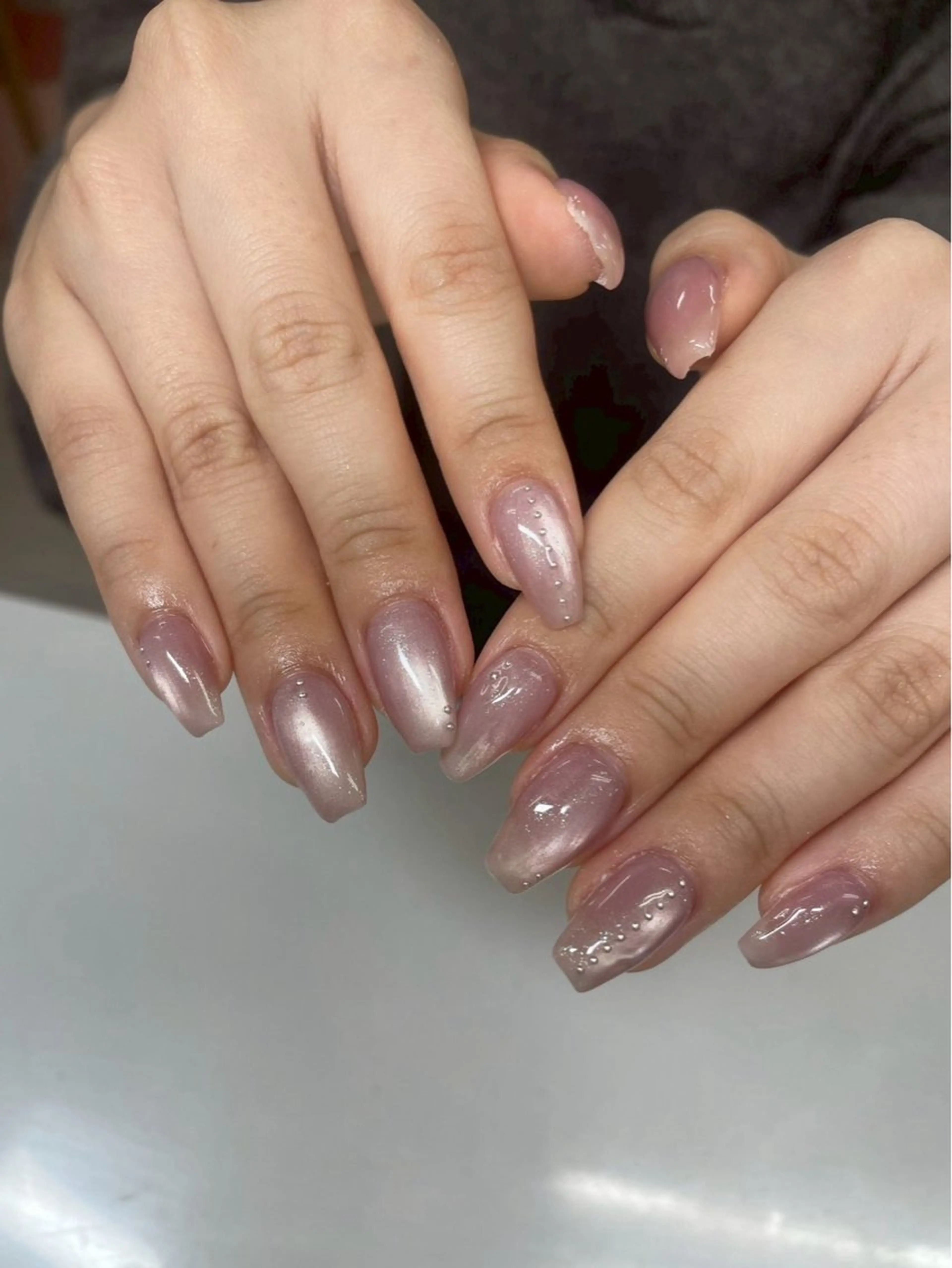 ネイル マグネットネイル ワンホンネイル ハンドネイル nailsalon popoのネイルデザイン
