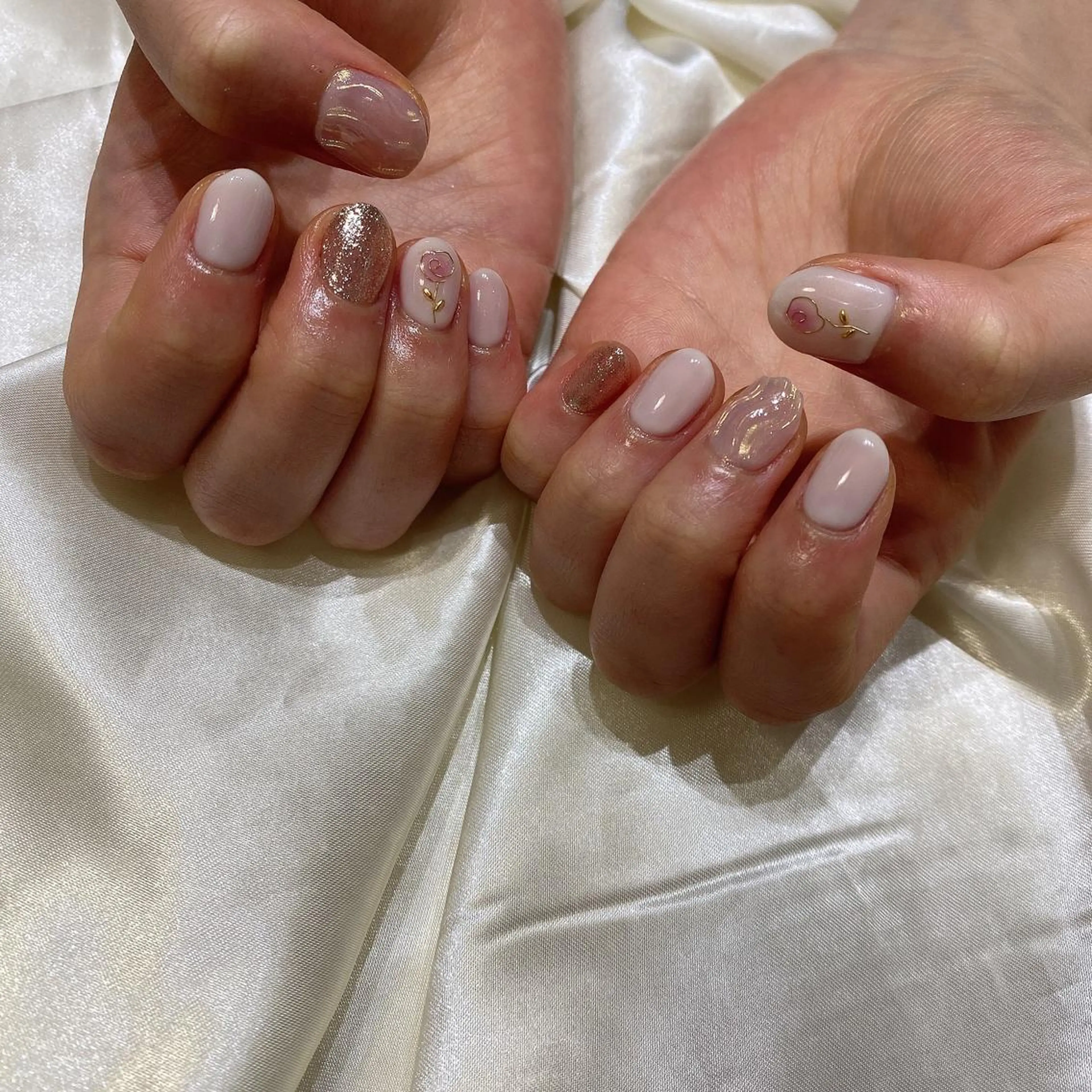 ネイル ハンドネイル 西岡 杏のネイルデザイン