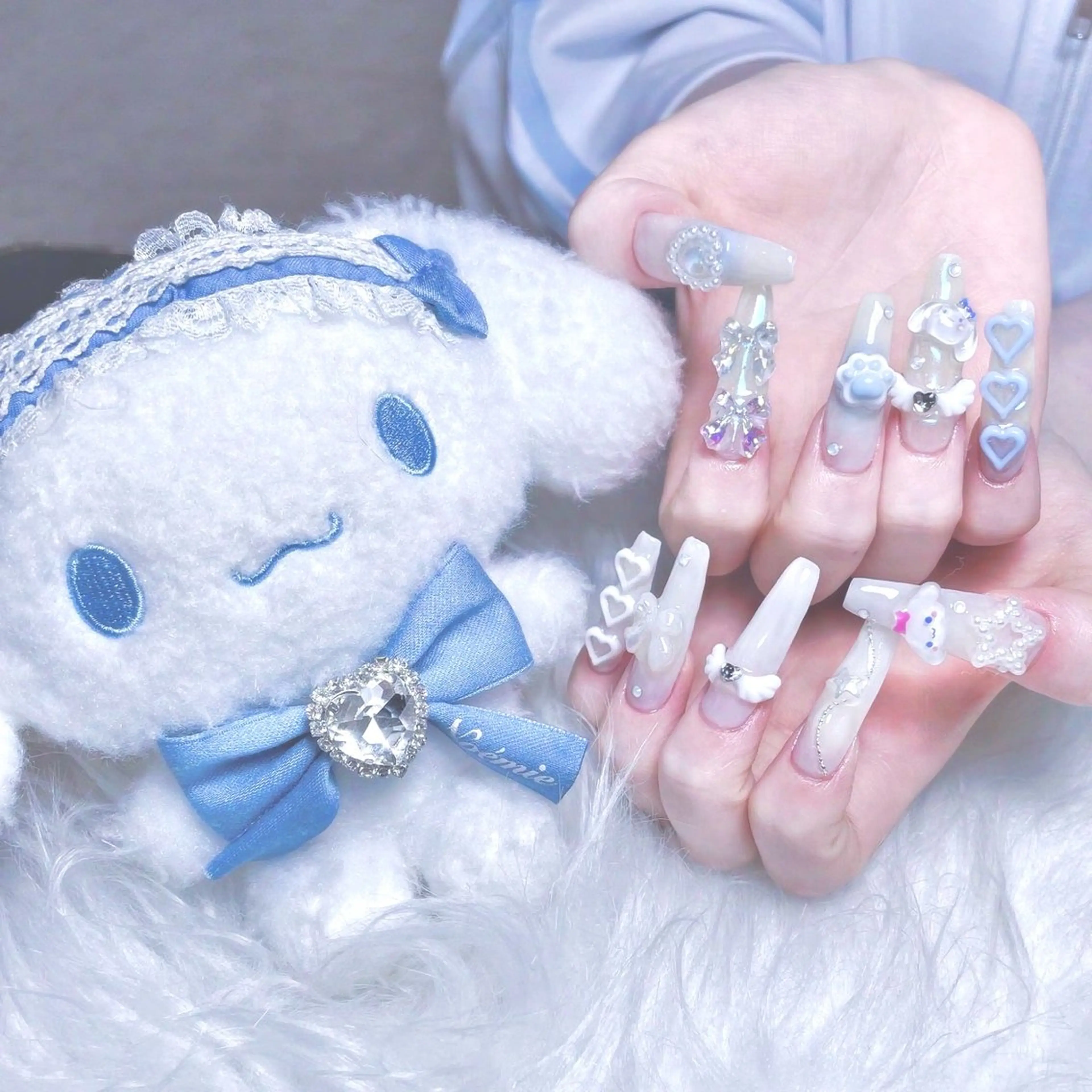 ネイル 長さ出し ロングネイル スカルプネイル LIFE MIYUのネイルデザイン