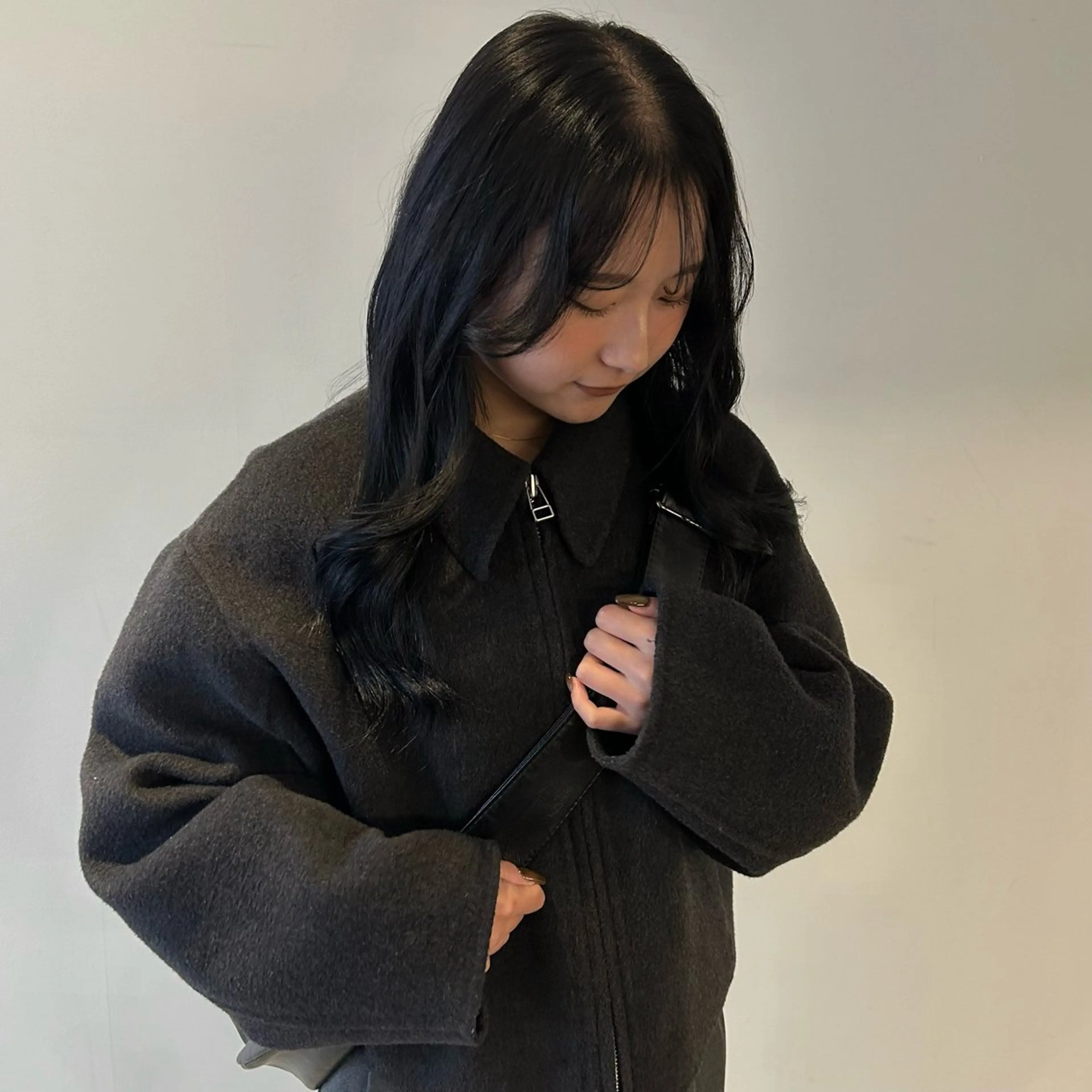 カラー ブリーチ ケアブリーチ 透明感カラー ダブルカラー ブリーチなしカラー ヘアカラー トリートメント nonoka オリーブ/レイヤーのヘアスタイル