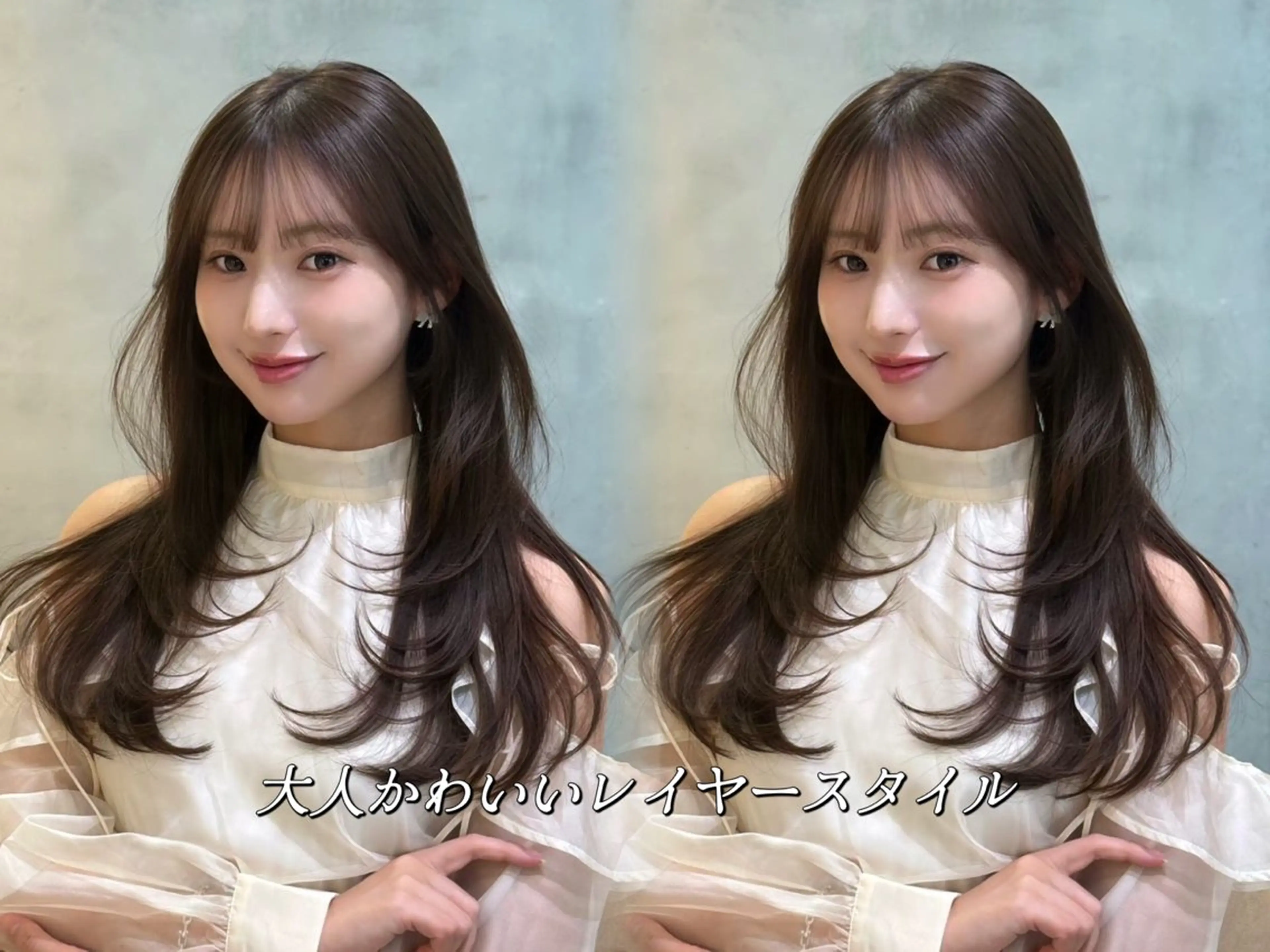 ロング カット 縮毛矯正 トリートメント 小久保美空/縮毛矯正 ミディアム/レイヤーのヘアスタイル