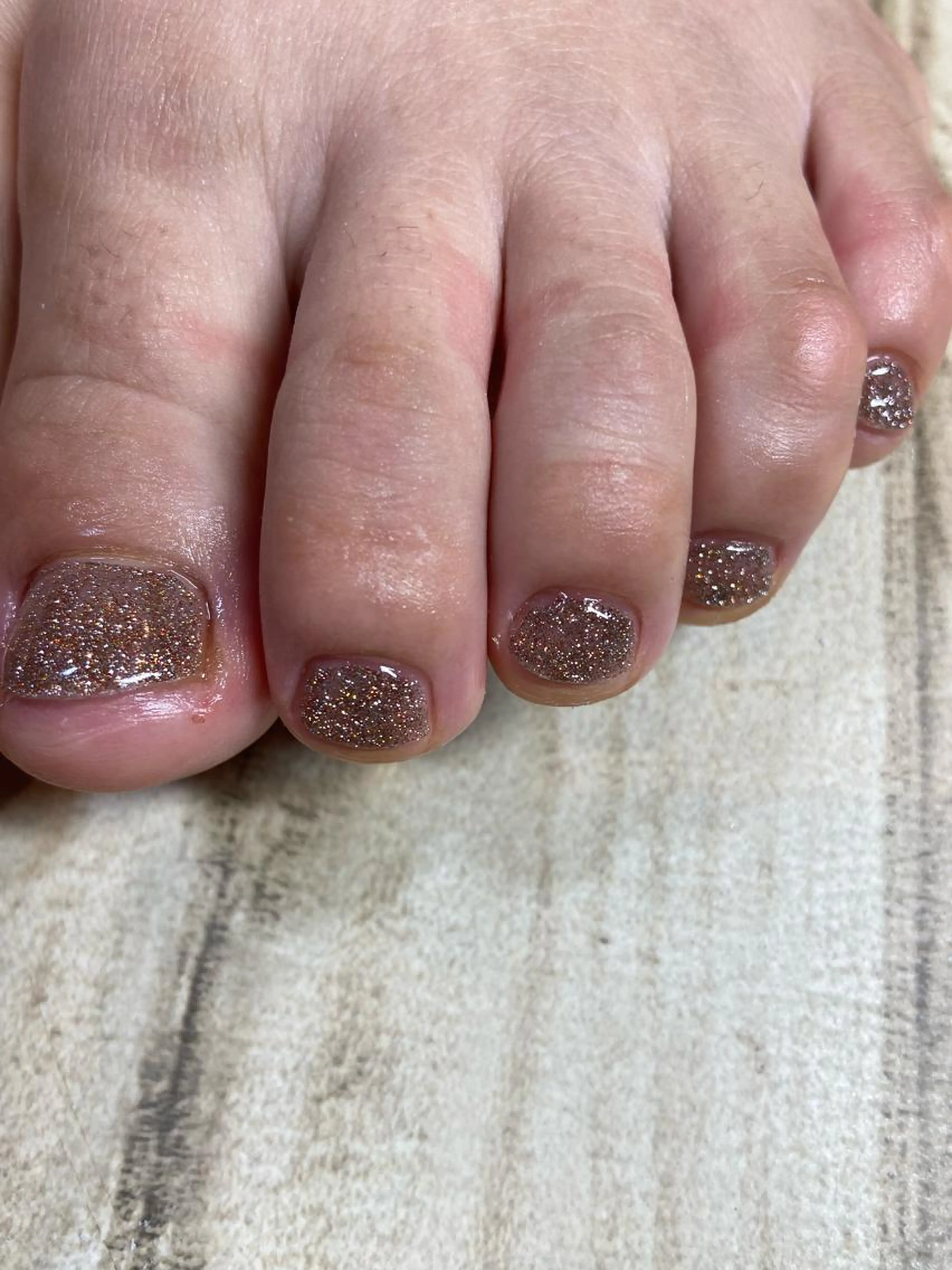 【ミニモ限定】フットネイル！ケア込、ワンカラーorラメの写真