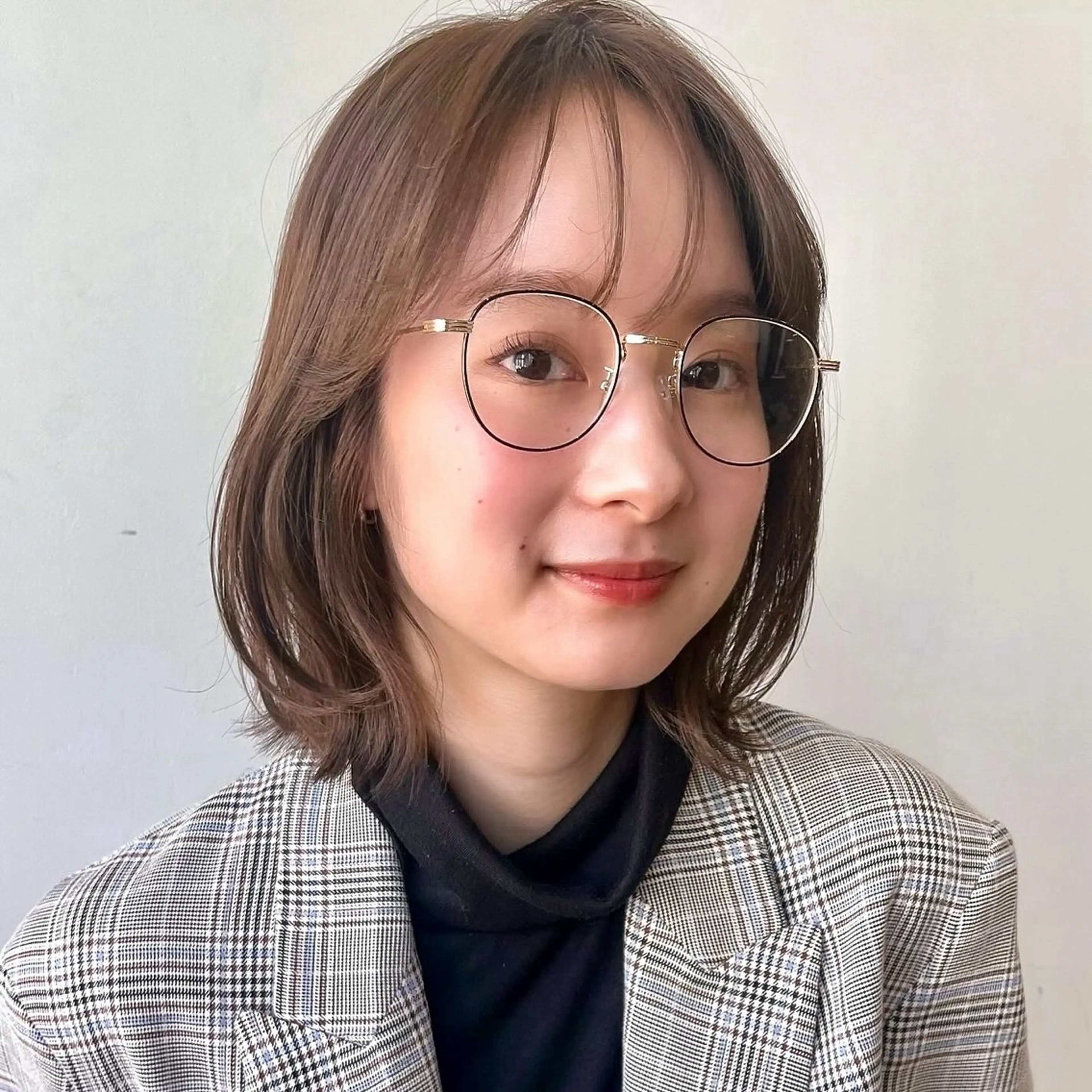 ミディアム カラー 🌱小顔ヘア/ボブ ミディアム/双葉🌱のヘアスタイル