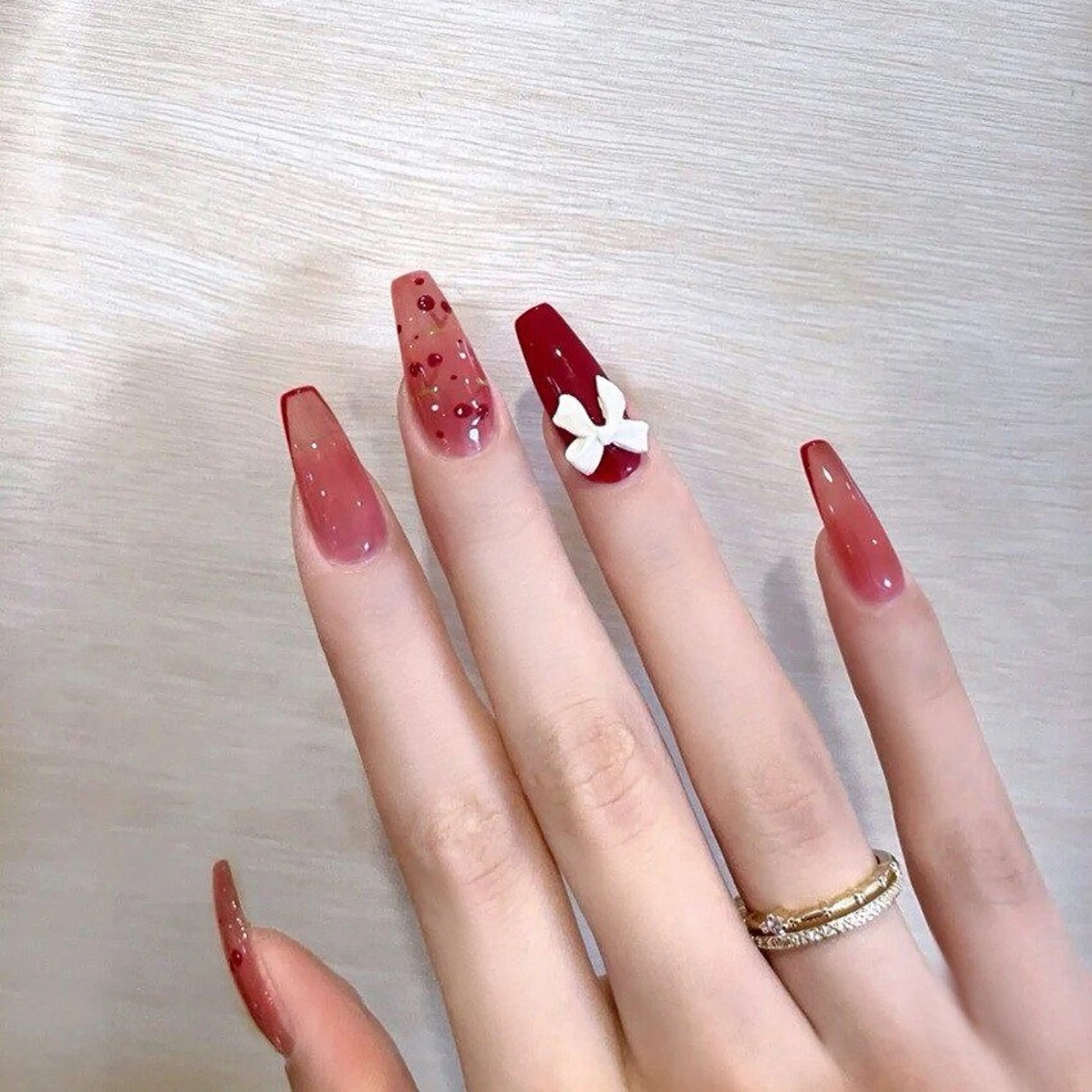 ネイル アートネイル 長さ出し ジェルネイル マグネットネイル ニュアンスネイル ハンドネイル Cloudy Chan Nailのネイルデザイン