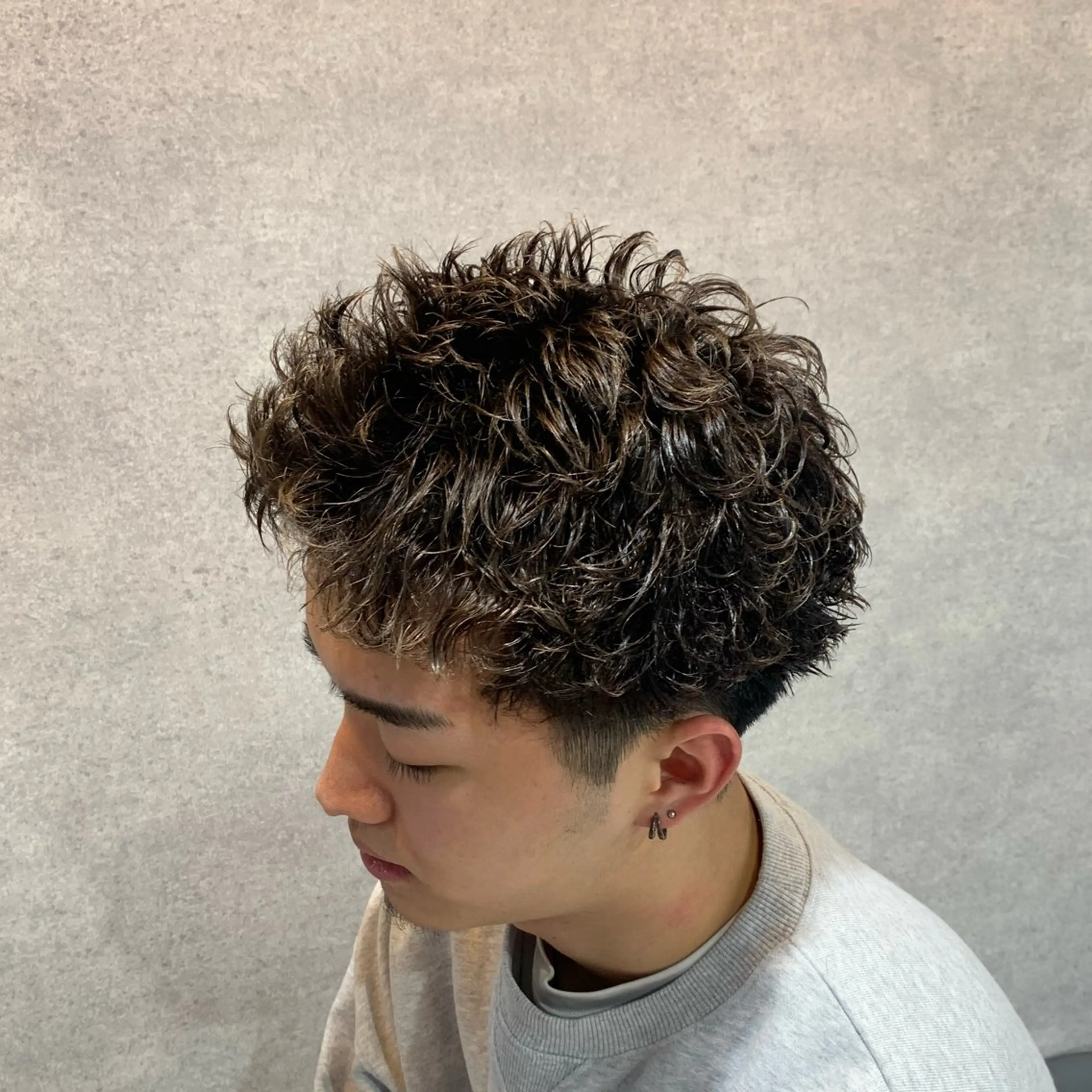 ショート カット パーマ パーマ指名率No1 メンズ特化ケイトのヘアスタイル