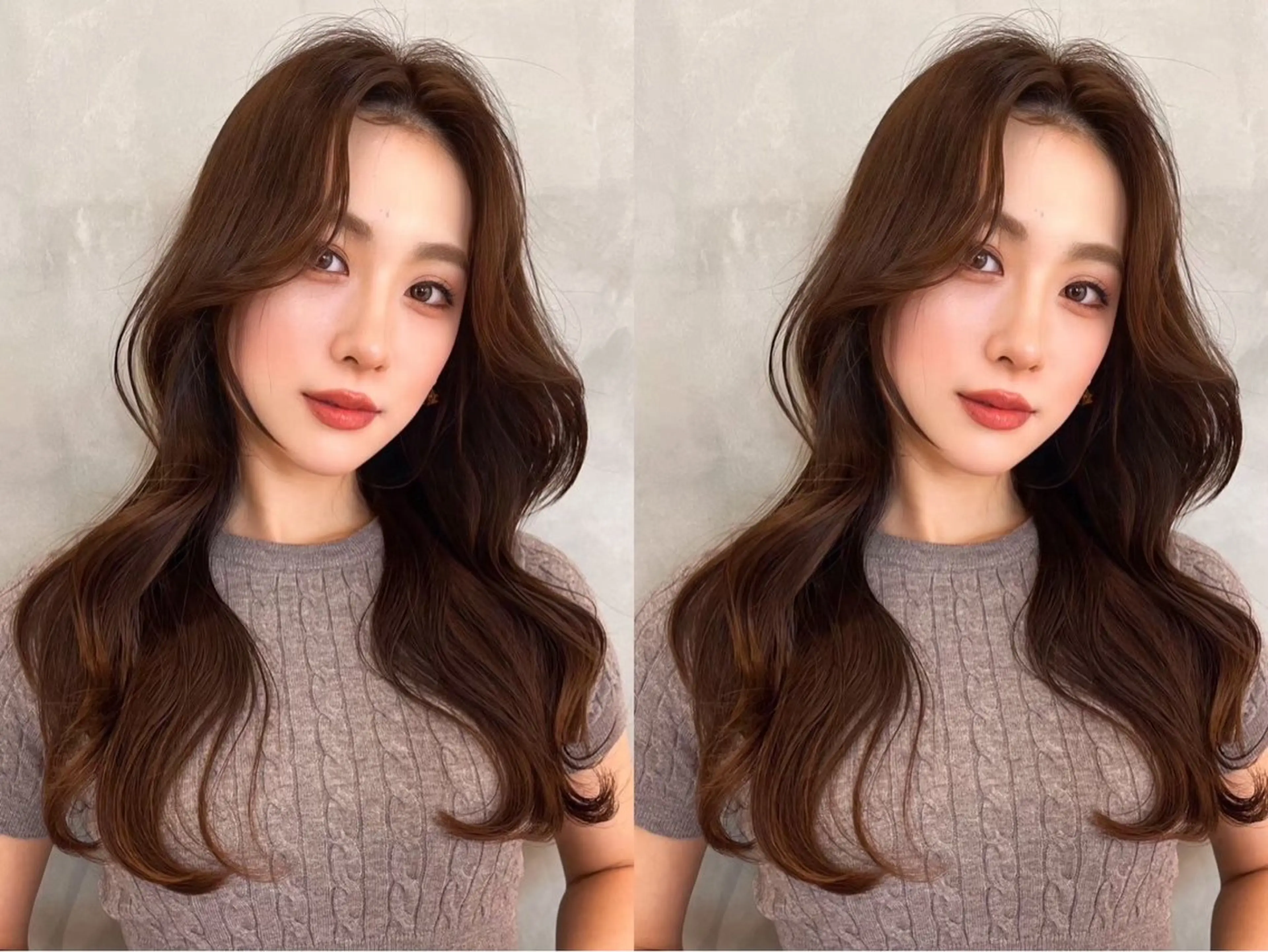 ロング カラー カット ヘアカラー トリートメント レイヤー/髪質改善 /透け感カラー/艶髪のヘアスタイル