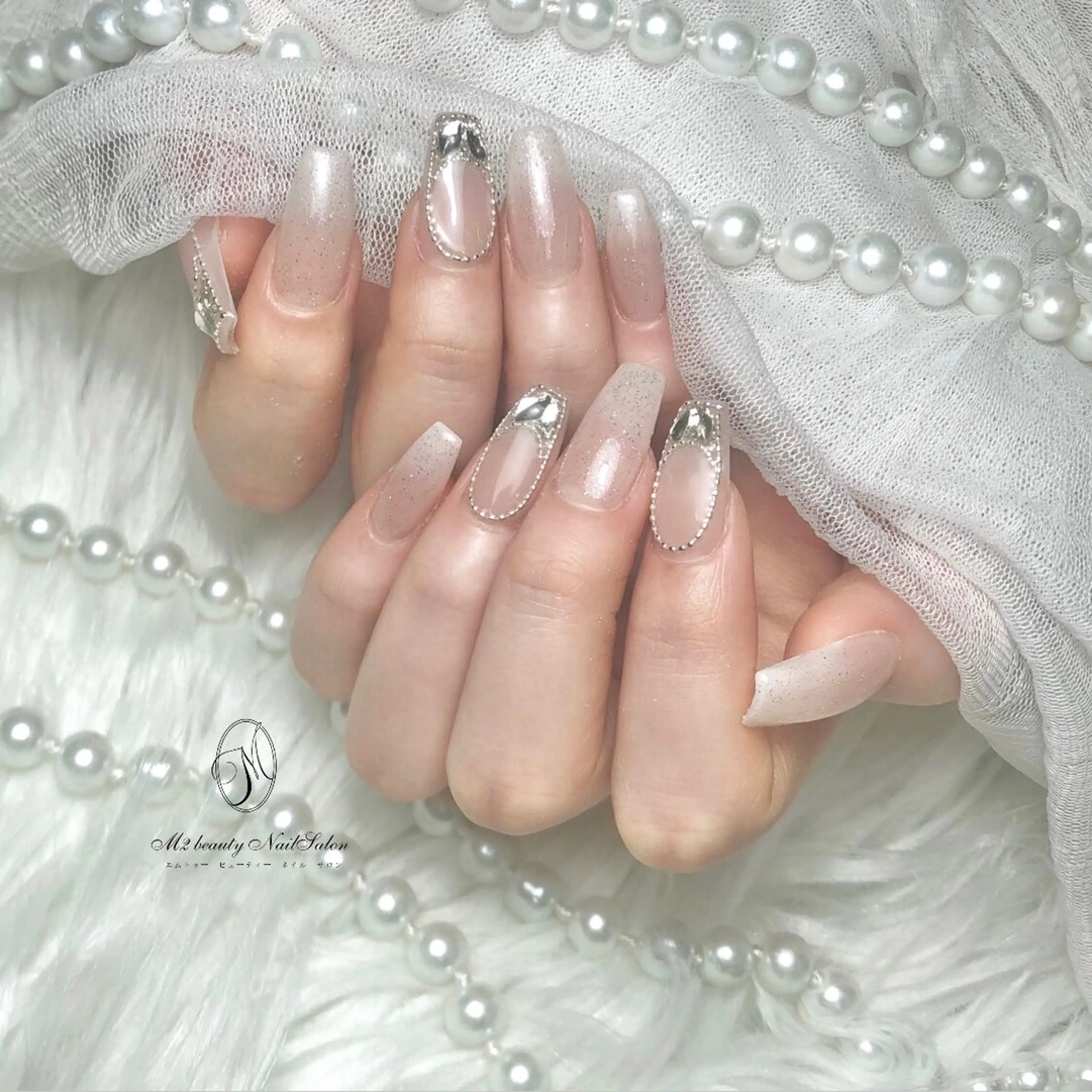 ネイル 長さ出し ジェルネイル パラジェル スカルプネイル ネイルチップ ハンドネイル M2 beauty Nankaのネイルデザイン