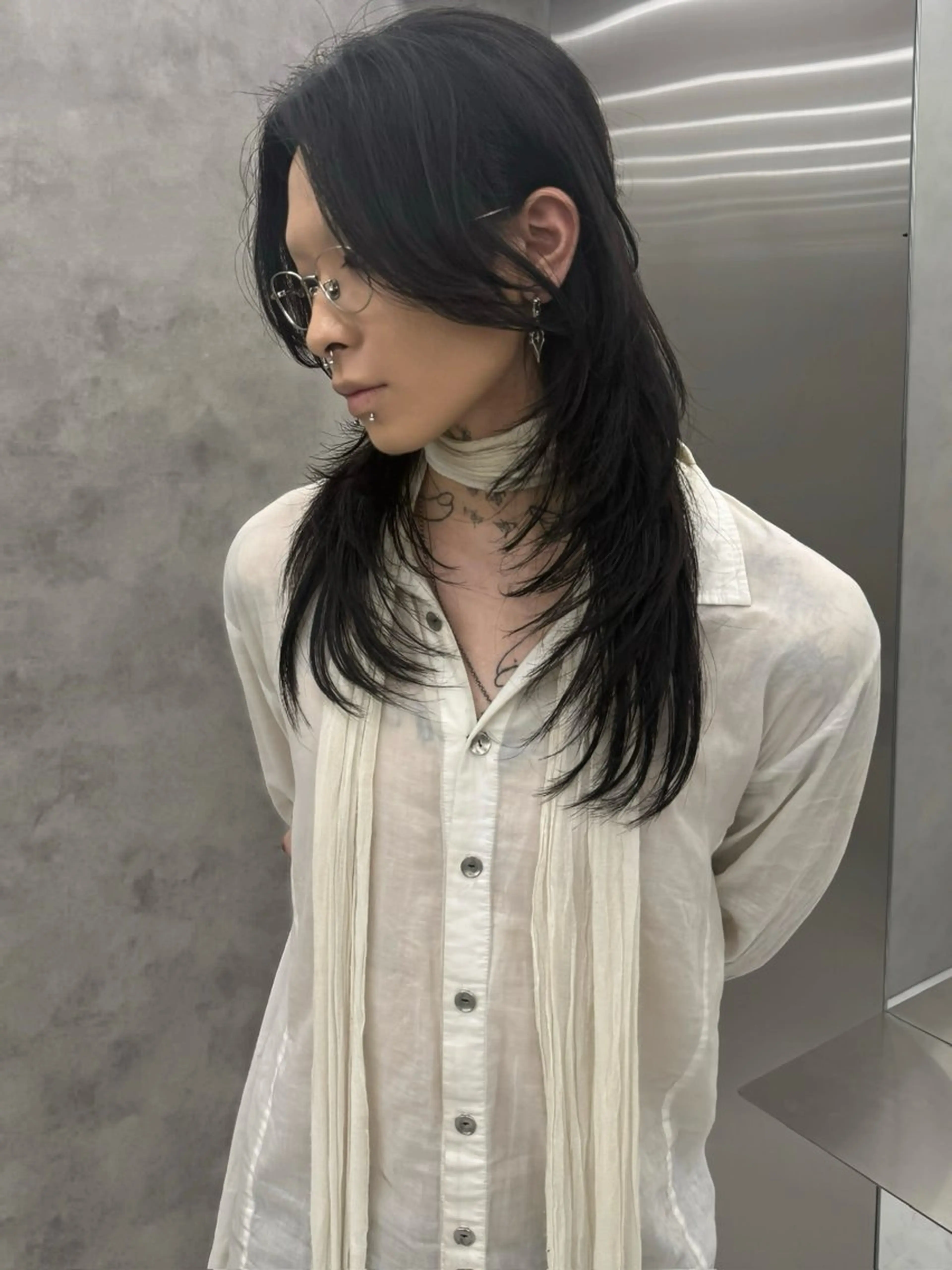 セミロング 小顔カット カット レイヤー/ハッシュ カットHARUのヘアスタイル