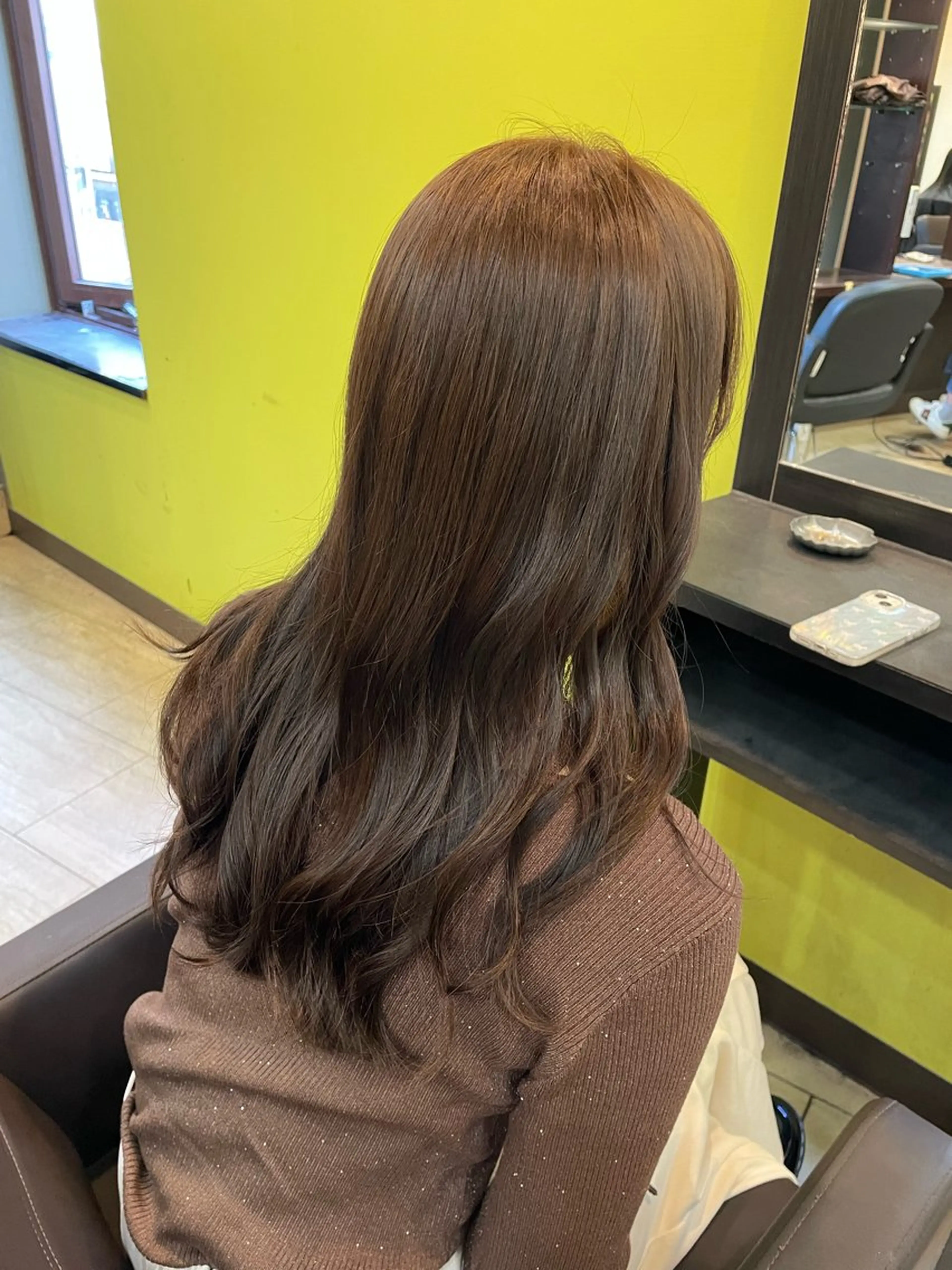 ロング ヘアカラー トリートメント 奥野碧🌈艶髪 /ダメージレスカラーのヘアスタイル