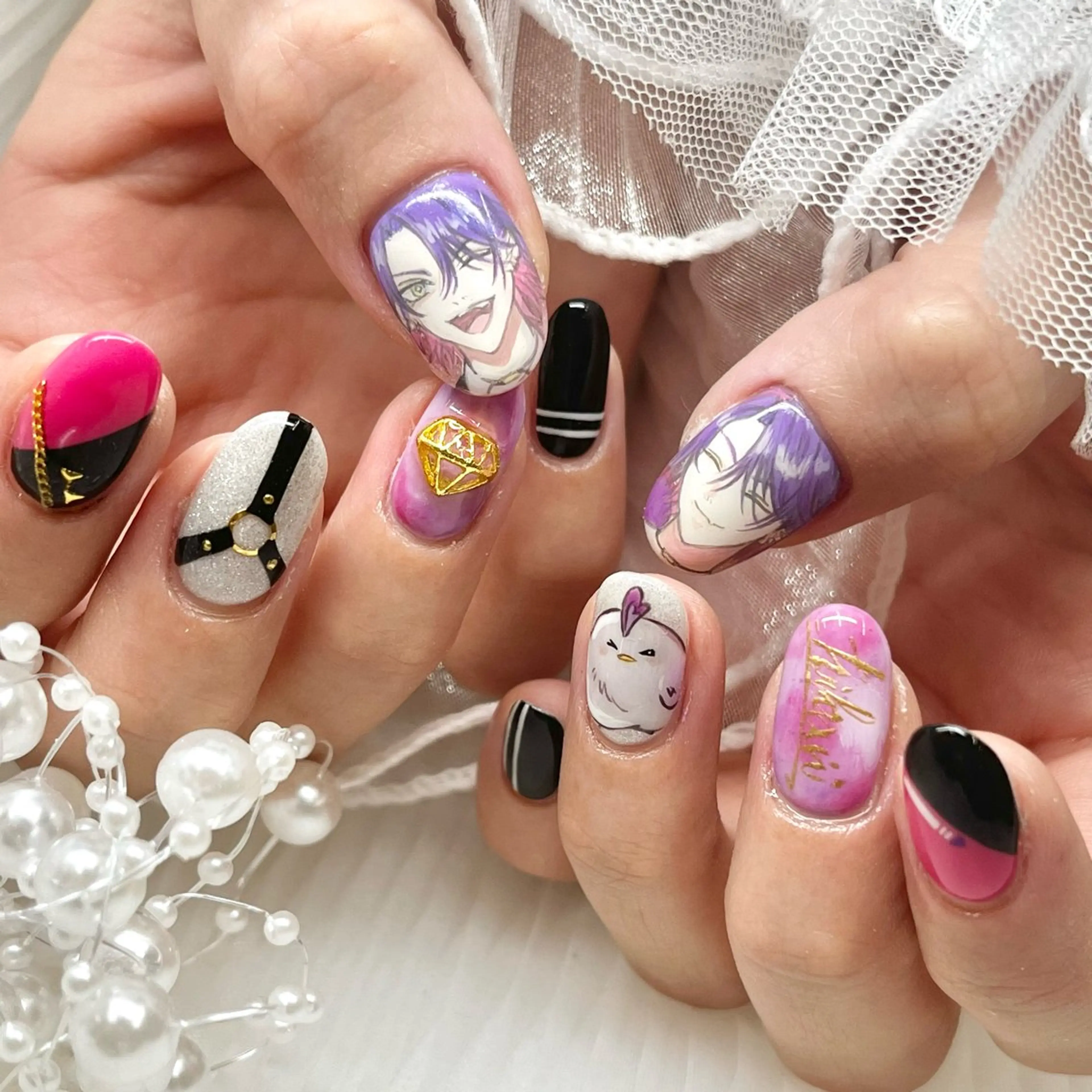 ネイル ハンドネイル 池袋痛ネイル Nok. 渡辺のネイルデザイン