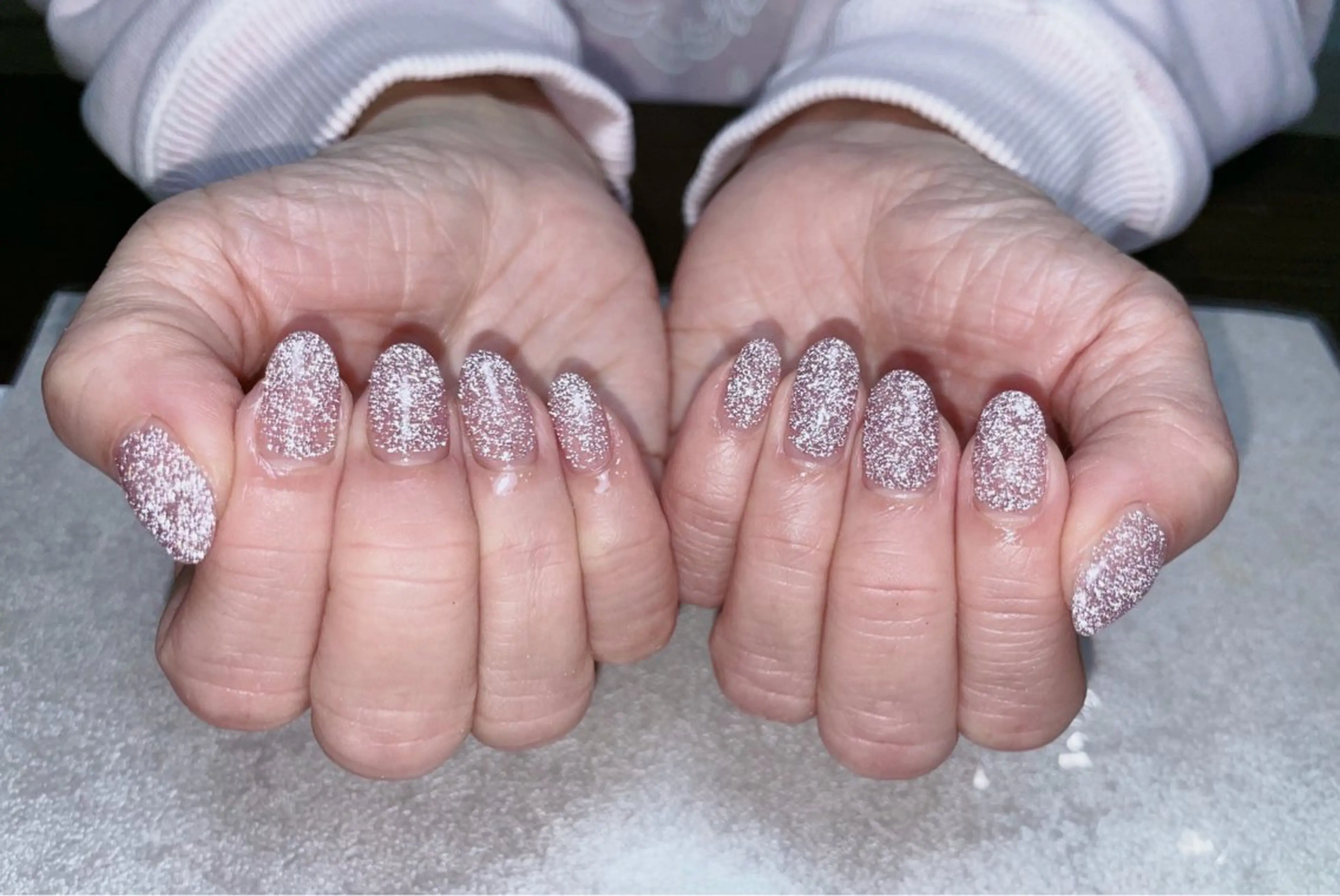 ネイル フラッシュネイル ジェルネイル ラメ(グリッター) パラジェル シンプルネイル ハンドネイル BLANC.nail yuuのネイルデザイン