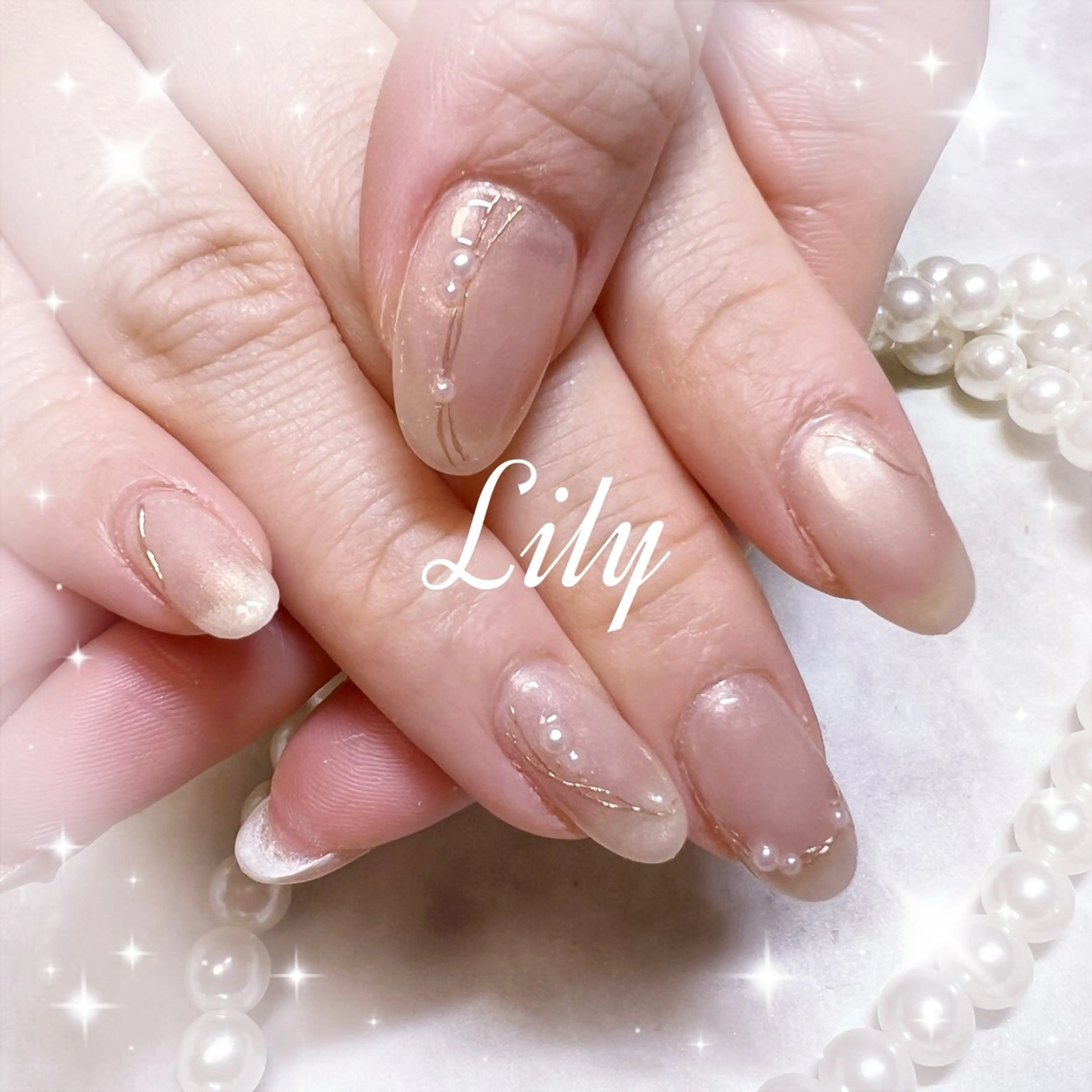ネイル ハンドネイル Lily*nail 🌻Mii🌻のネイルデザイン