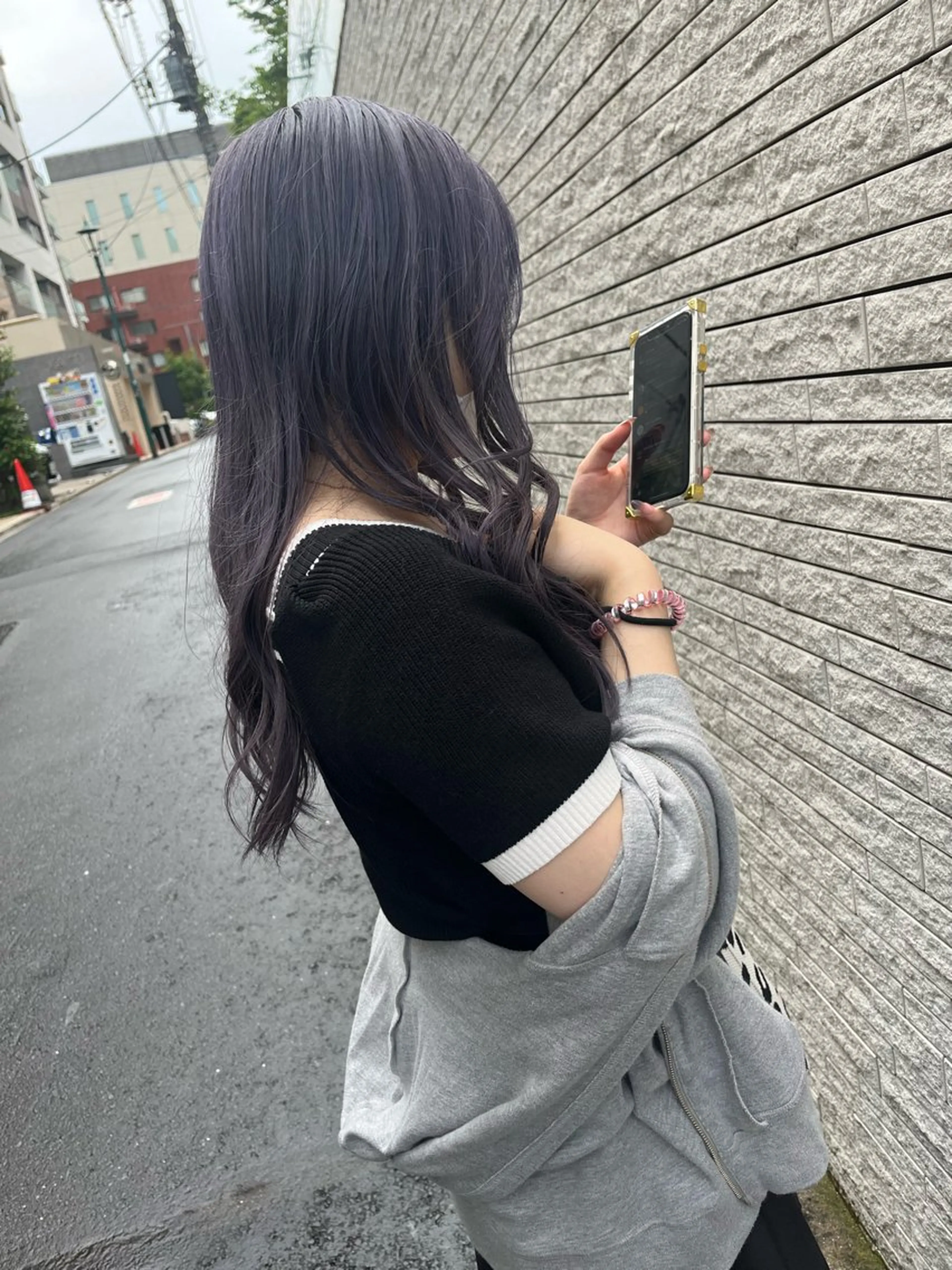 ロング カラー ヘアカラー トリートメント 艶カラー👾ブリーチ なし暖色👾ユースケのヘアスタイル
