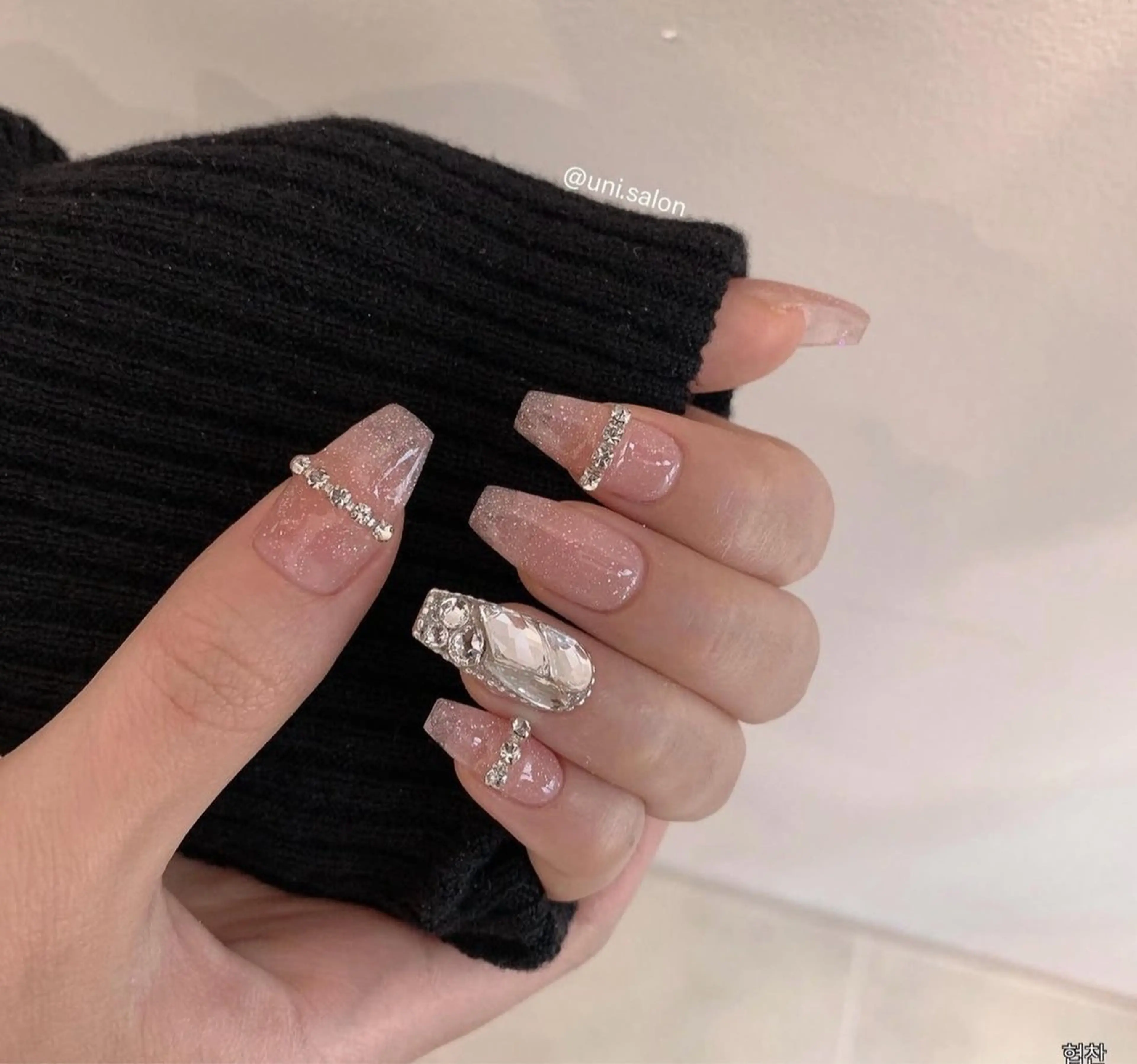 ネイル 韓国ネイル 持ち込み ニュアンスネイル ネイルチップ ハンドネイル TABI ANA.CHUOのネイルデザイン