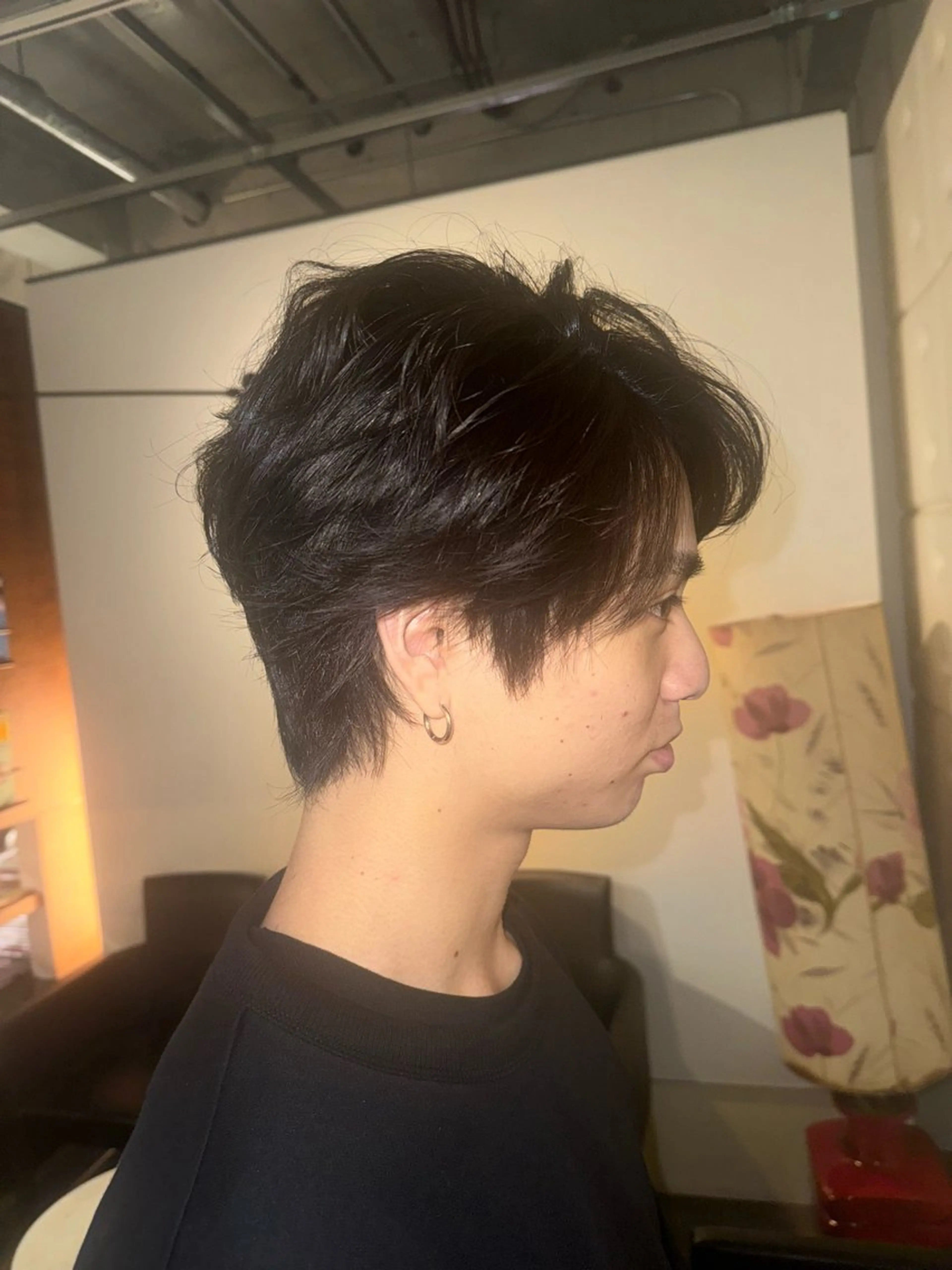 メンズ タツキ/レイヤー/ パーマ/艶カラーのヘアスタイル