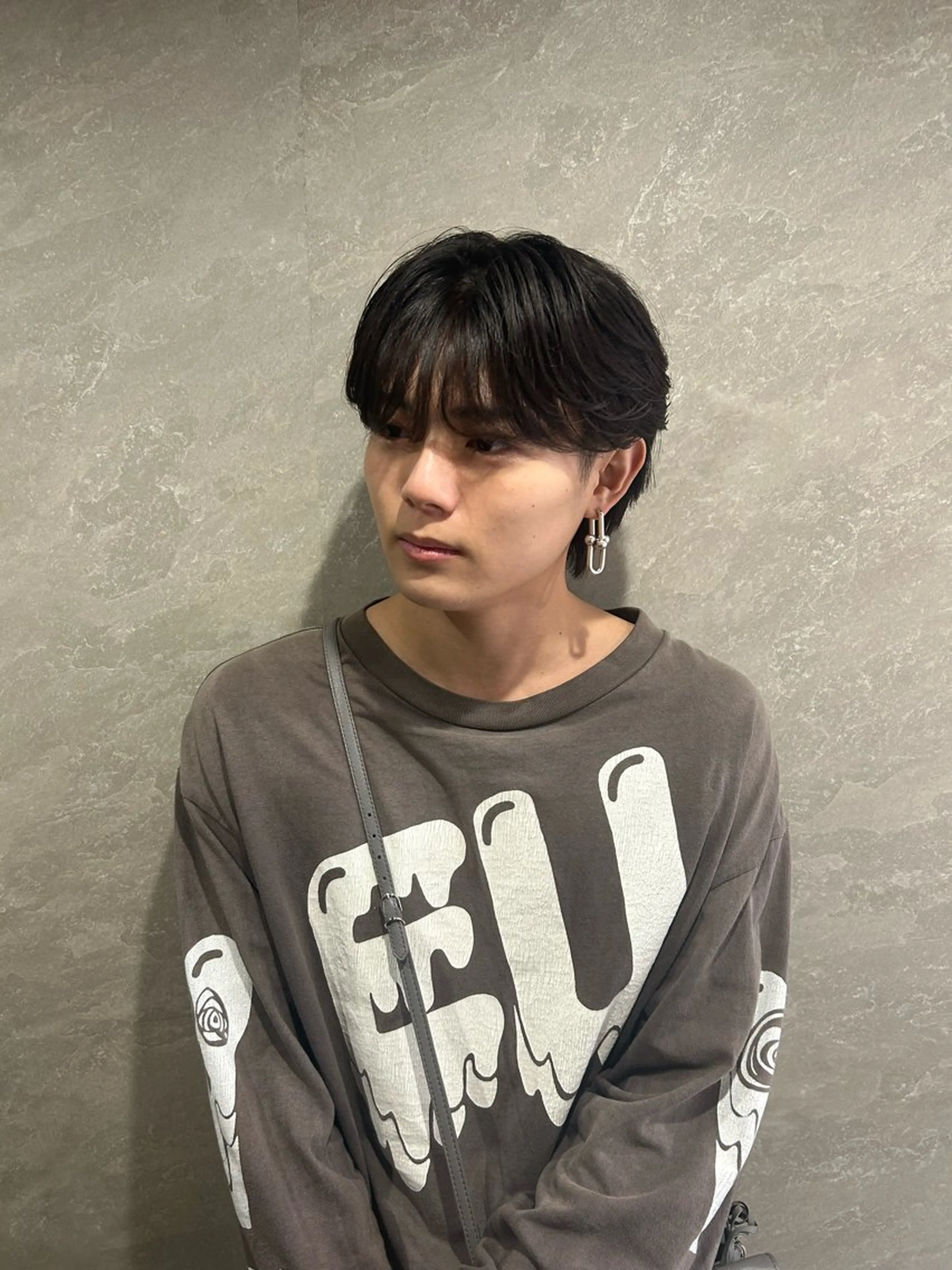 パーマ メンズ 新宿 韓国 シャドウパーマ 志龍のヘアスタイル