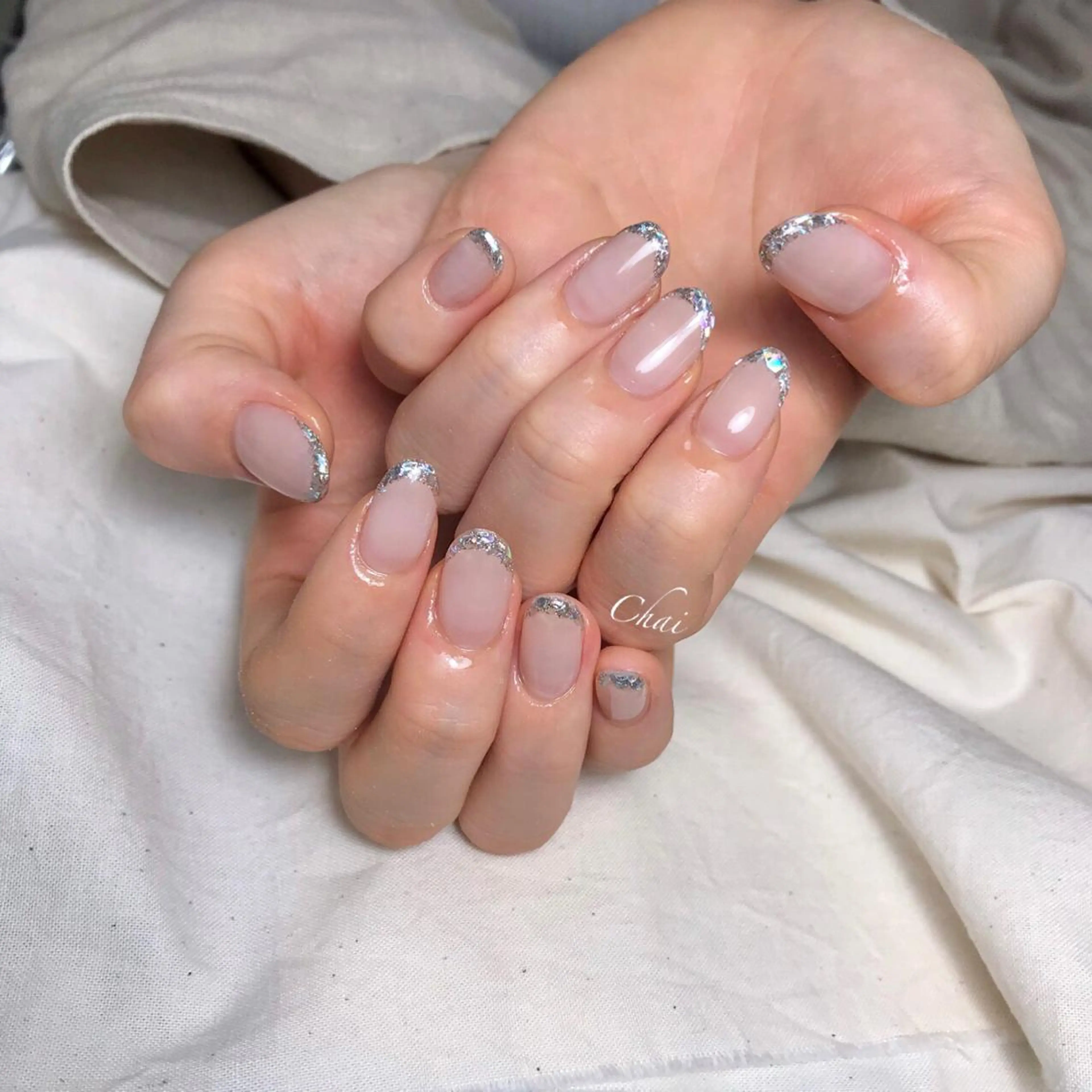 ネイル ラメ(グリッター) ハンドネイル 💅chainail _aiのネイルデザイン