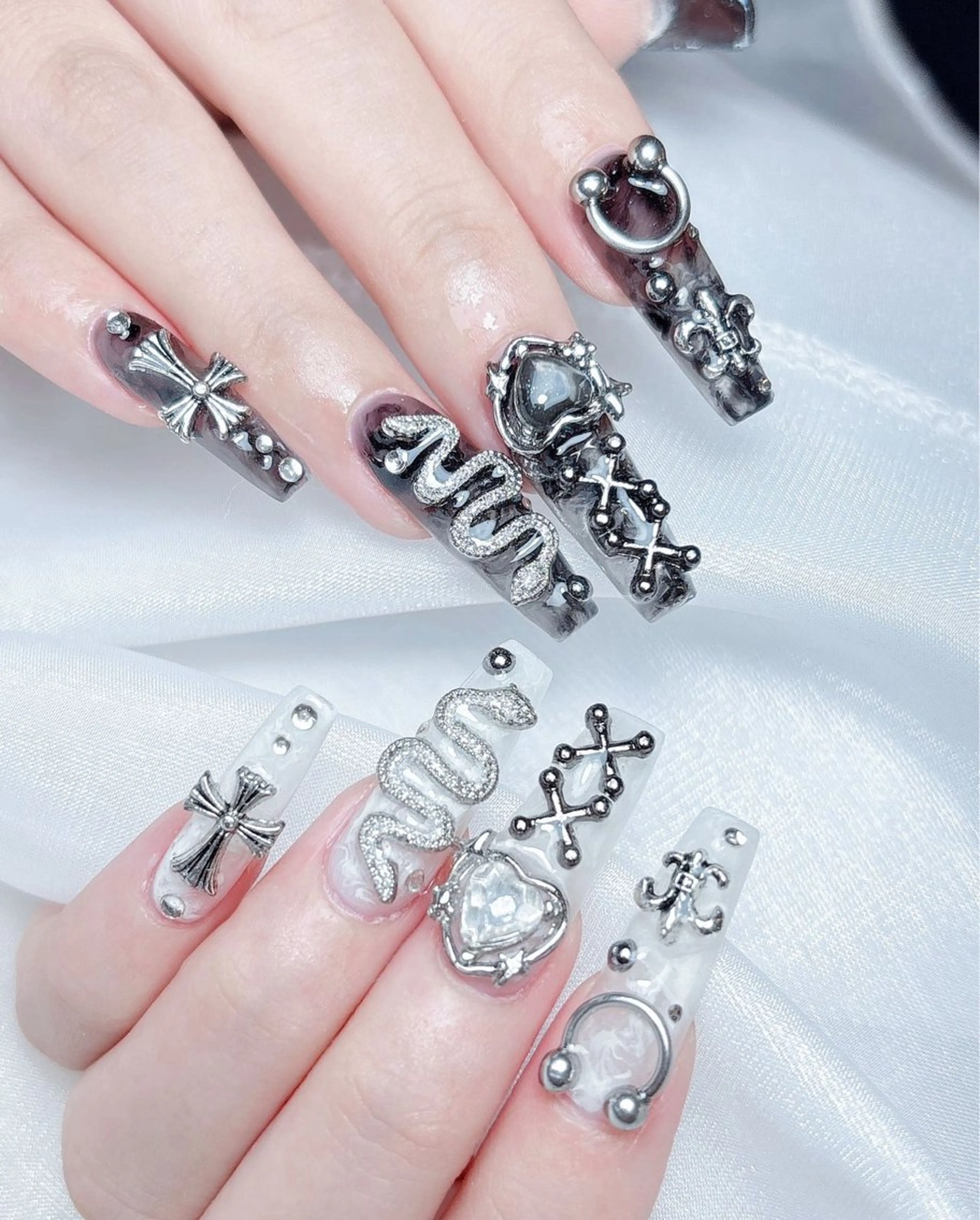 ネイル ハンドネイル M🌷nail 長さだし専門店のネイルデザイン