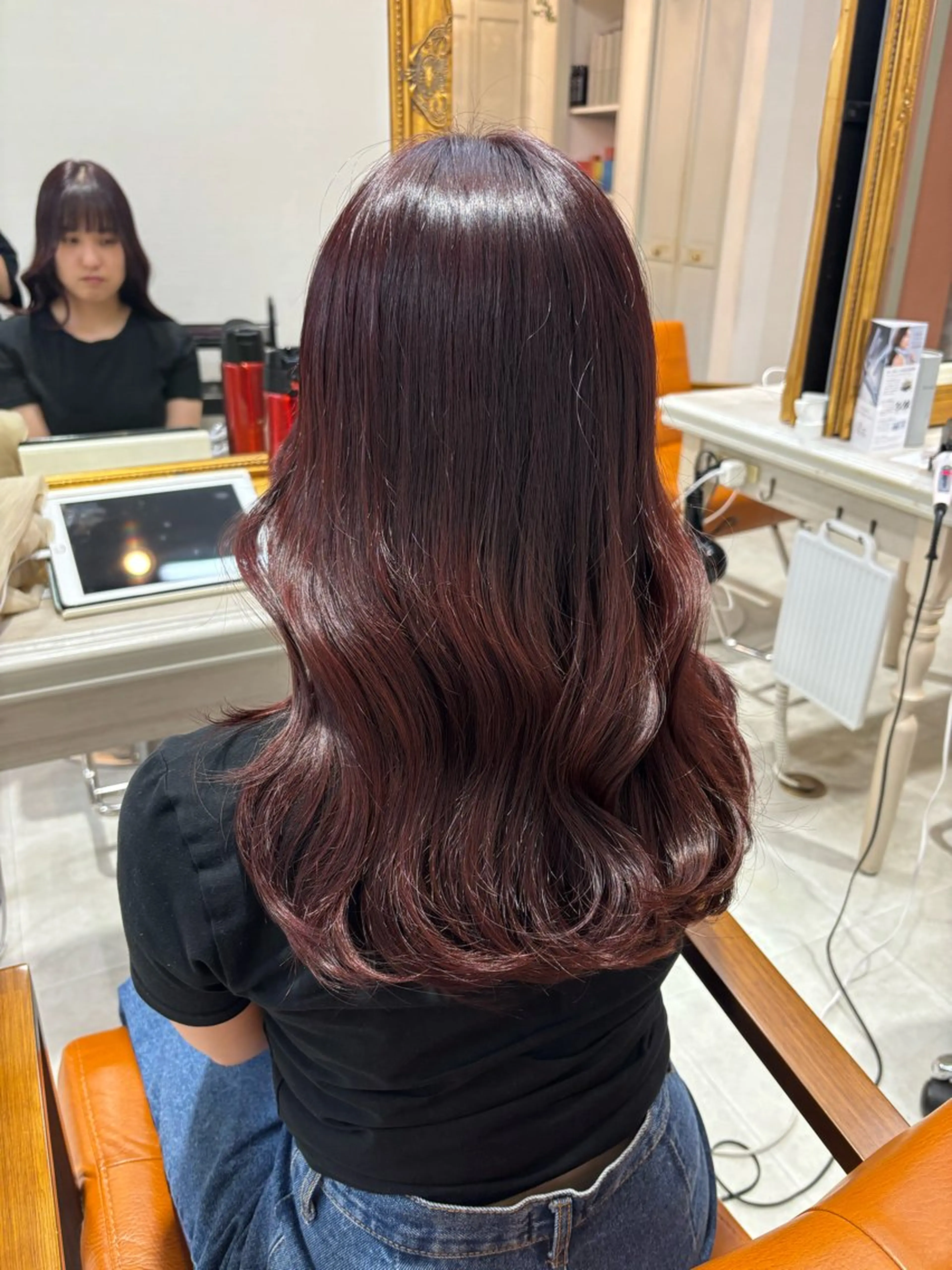 セミロング カラー ヘアアレンジ レッドカラー カット ヘアカラー トリートメント 🌷艶髪/髪質改善/ 松村きさら🌷のヘアスタイル