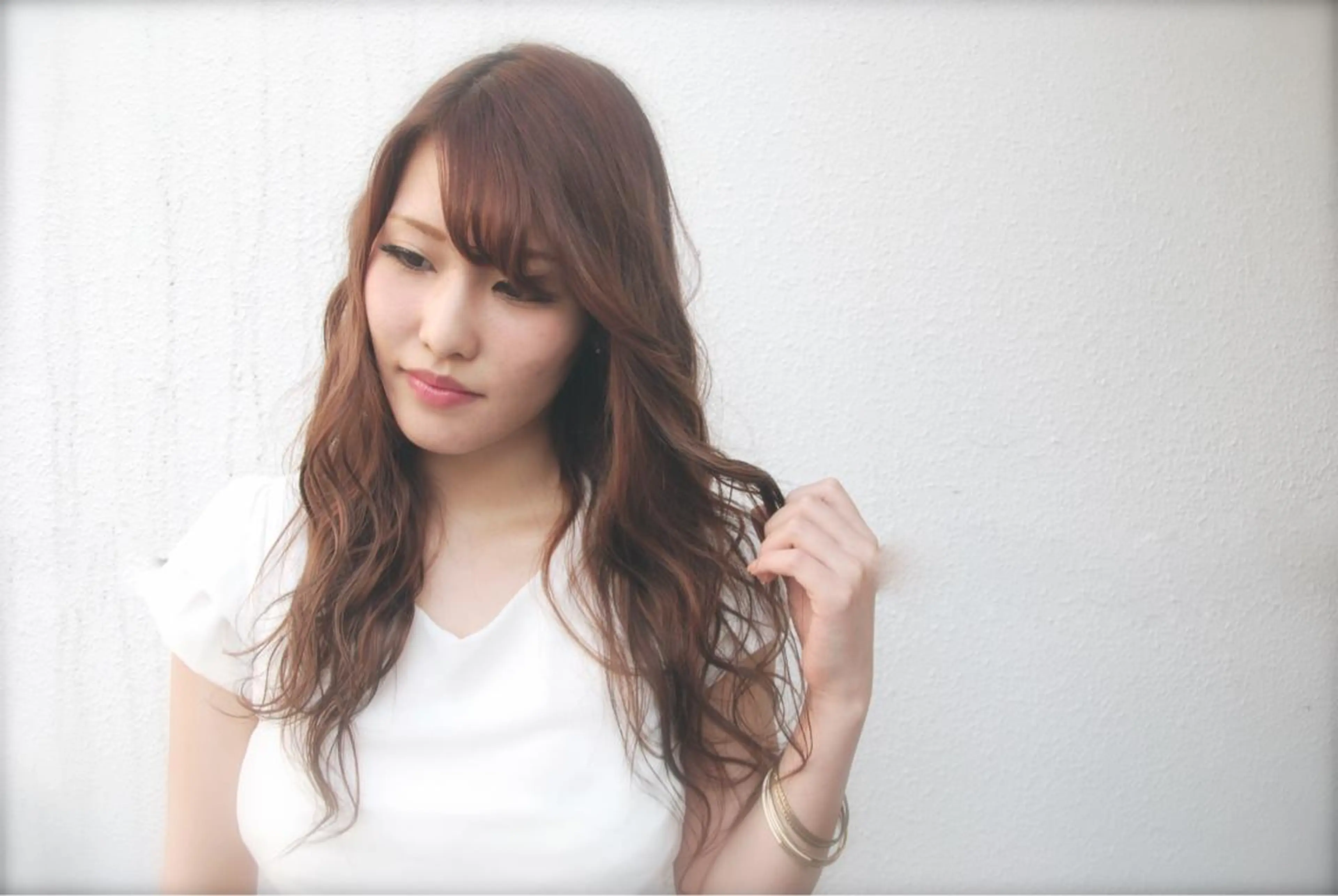 ロング カラー ブラウンカラー レッドカラー レッドブラウン インナーカラー/天神 ブリーチ/吉田のヘアスタイル