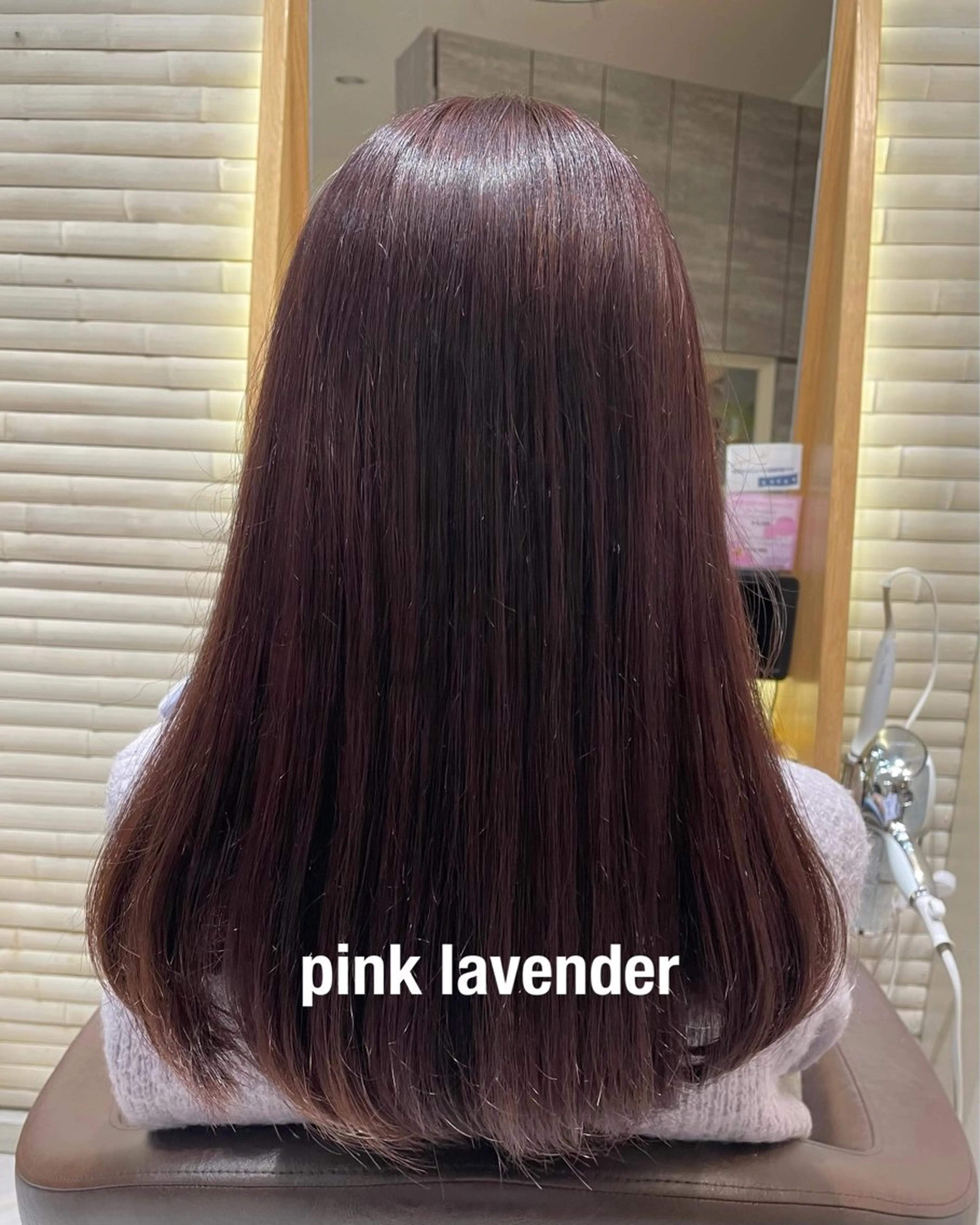 ロング カラー ダブルカラー ハイトーンカラー ラベンダーカラー ピンクカラー ピンクラベンダー 吉川沙知 /ナチュラルカラーのヘアスタイル