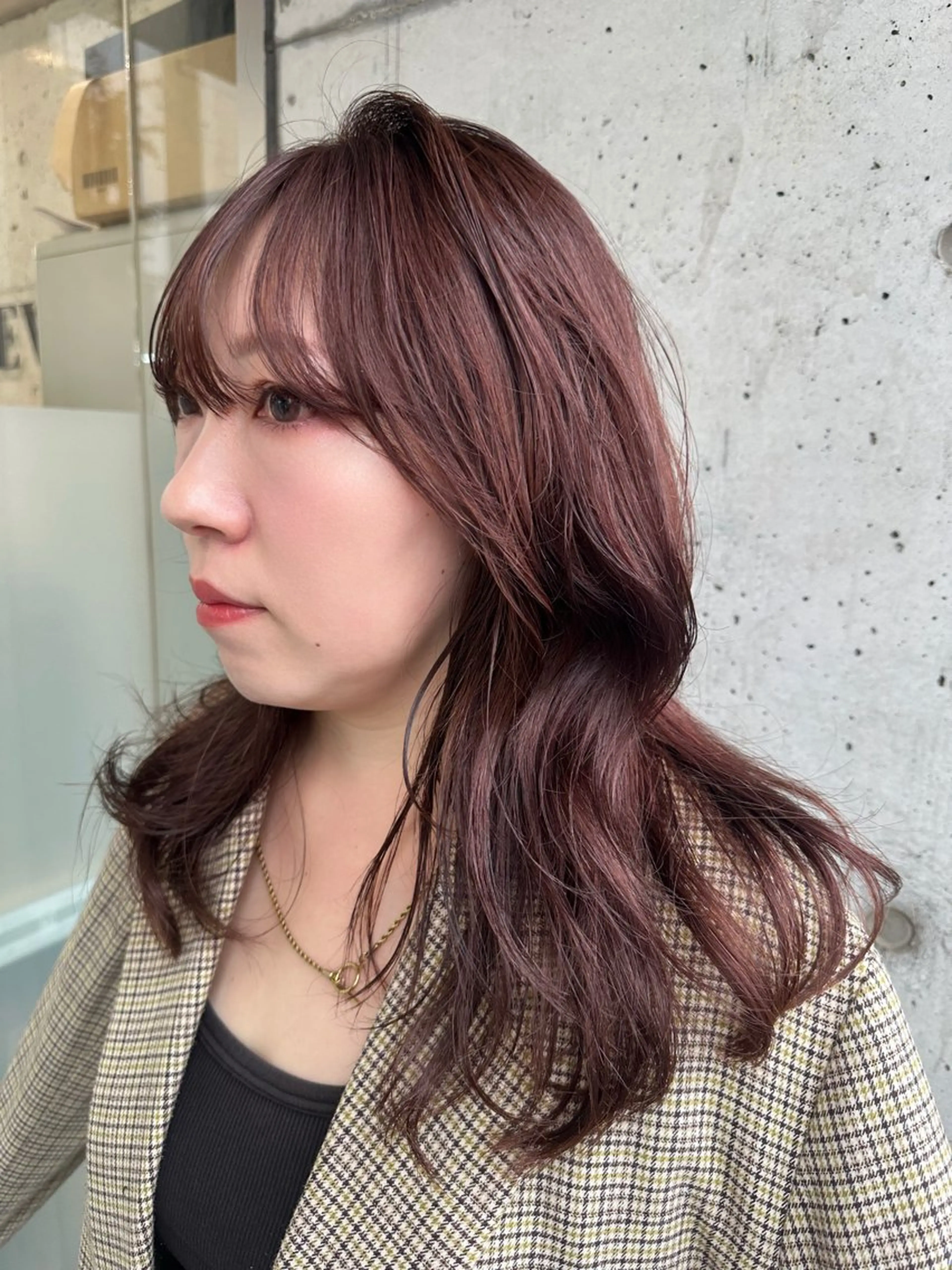 セミロング 山崎結菜 髪質改善💎のヘアスタイル
