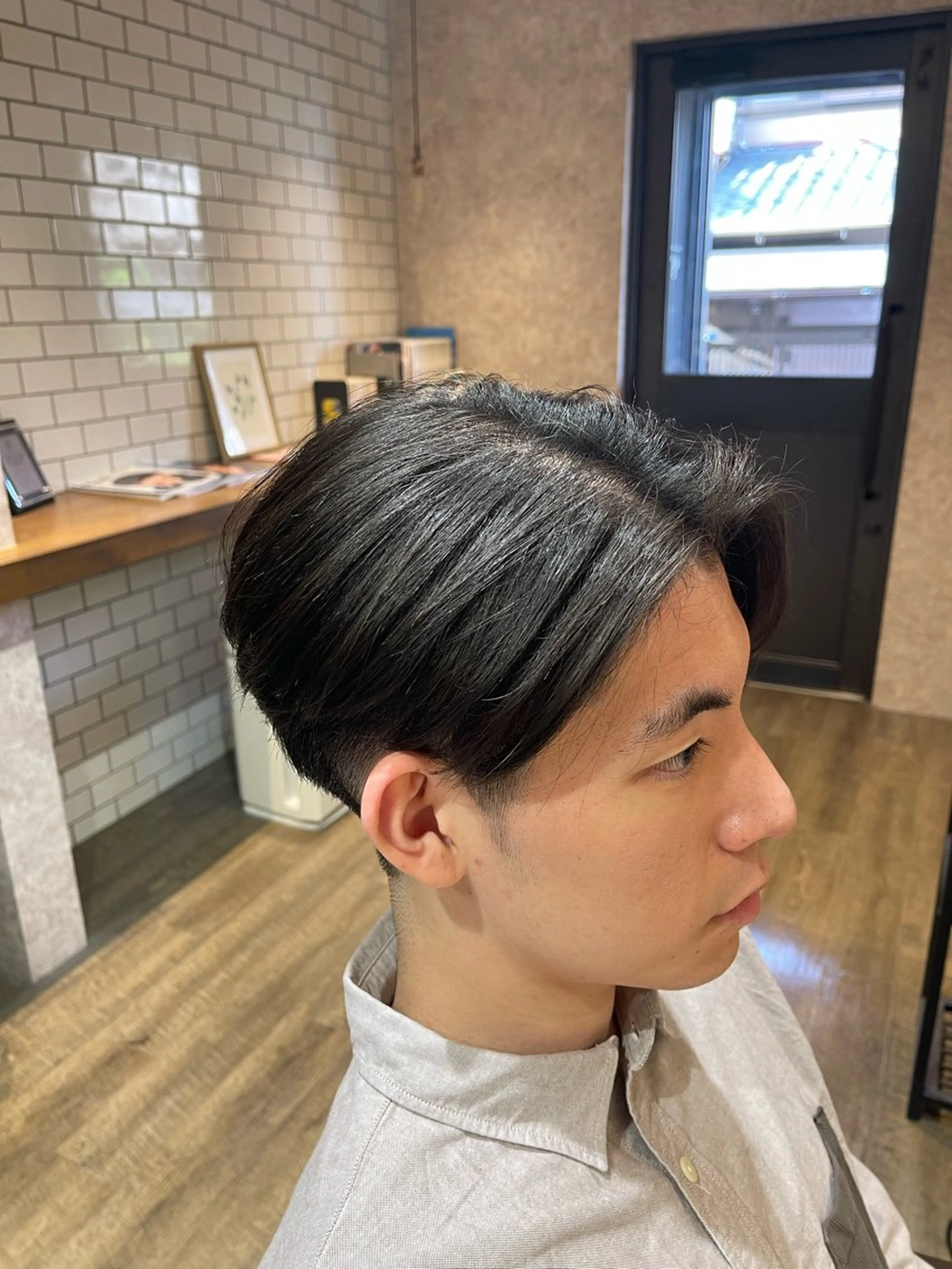 ミディアム メンズ 田中 識啓のヘアスタイル