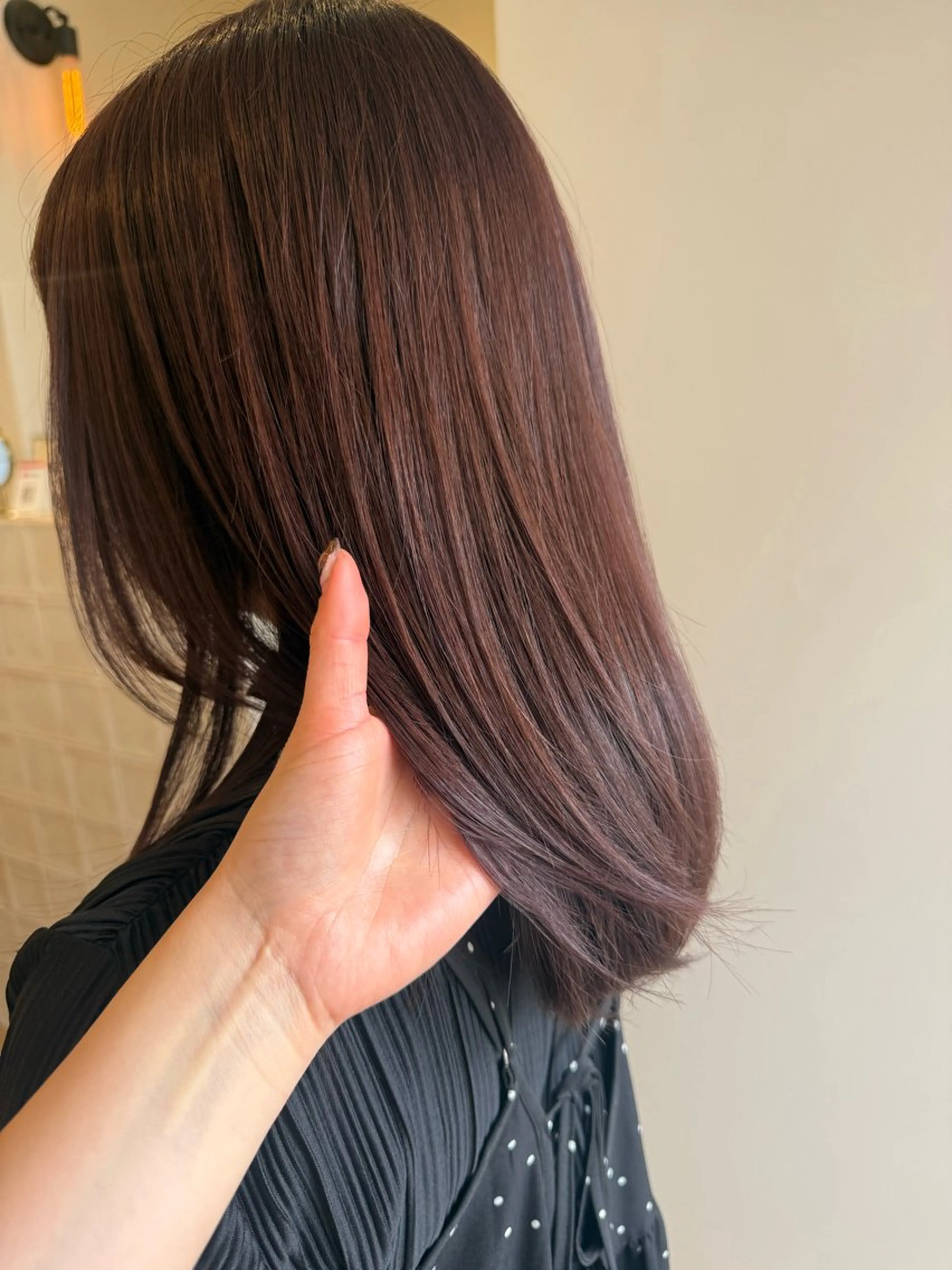 セミロング カラー 💛🤍U too e’s /店長🧸のヘアスタイル