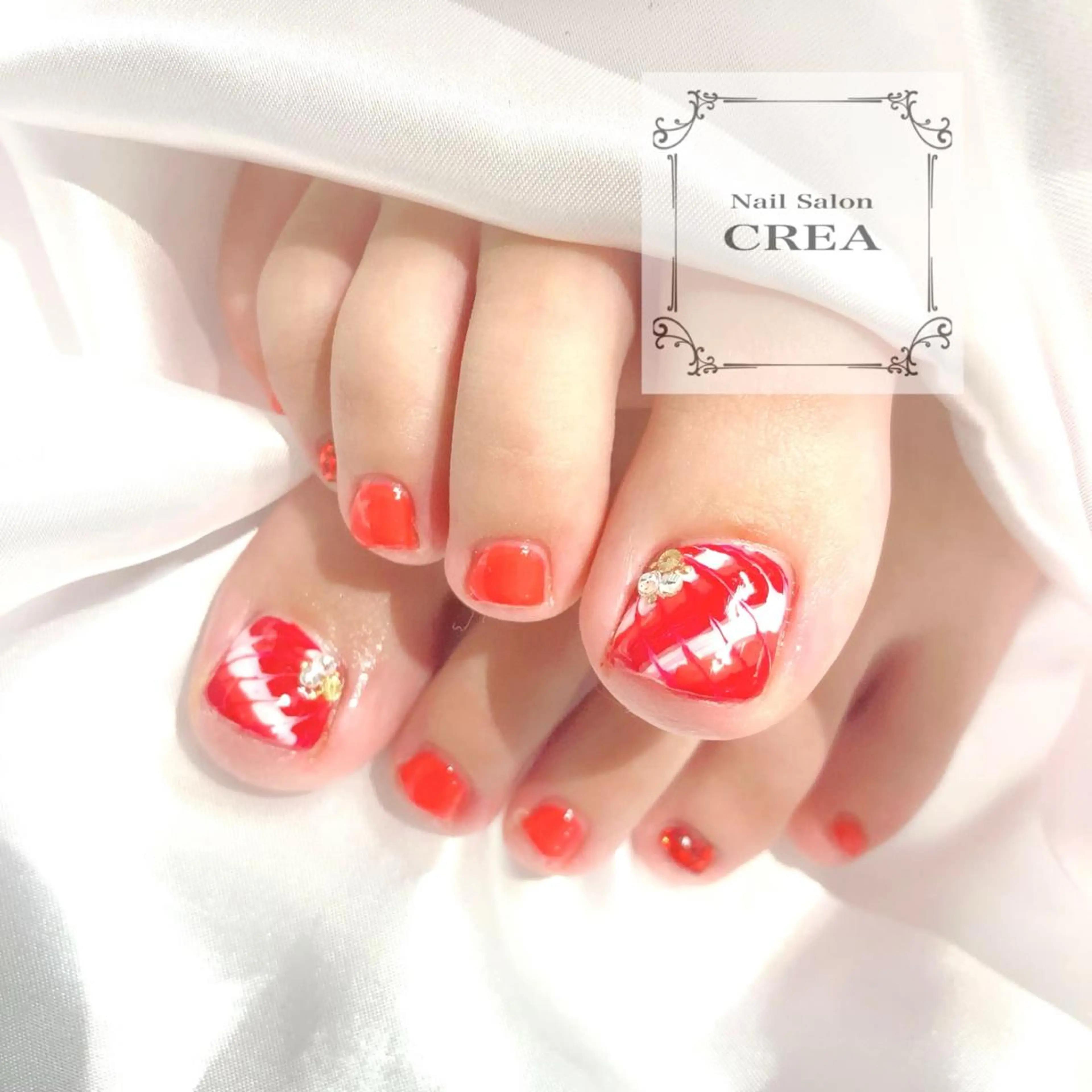 ネイル アートネイル フットネイル NailSalon CREAのネイルデザイン
