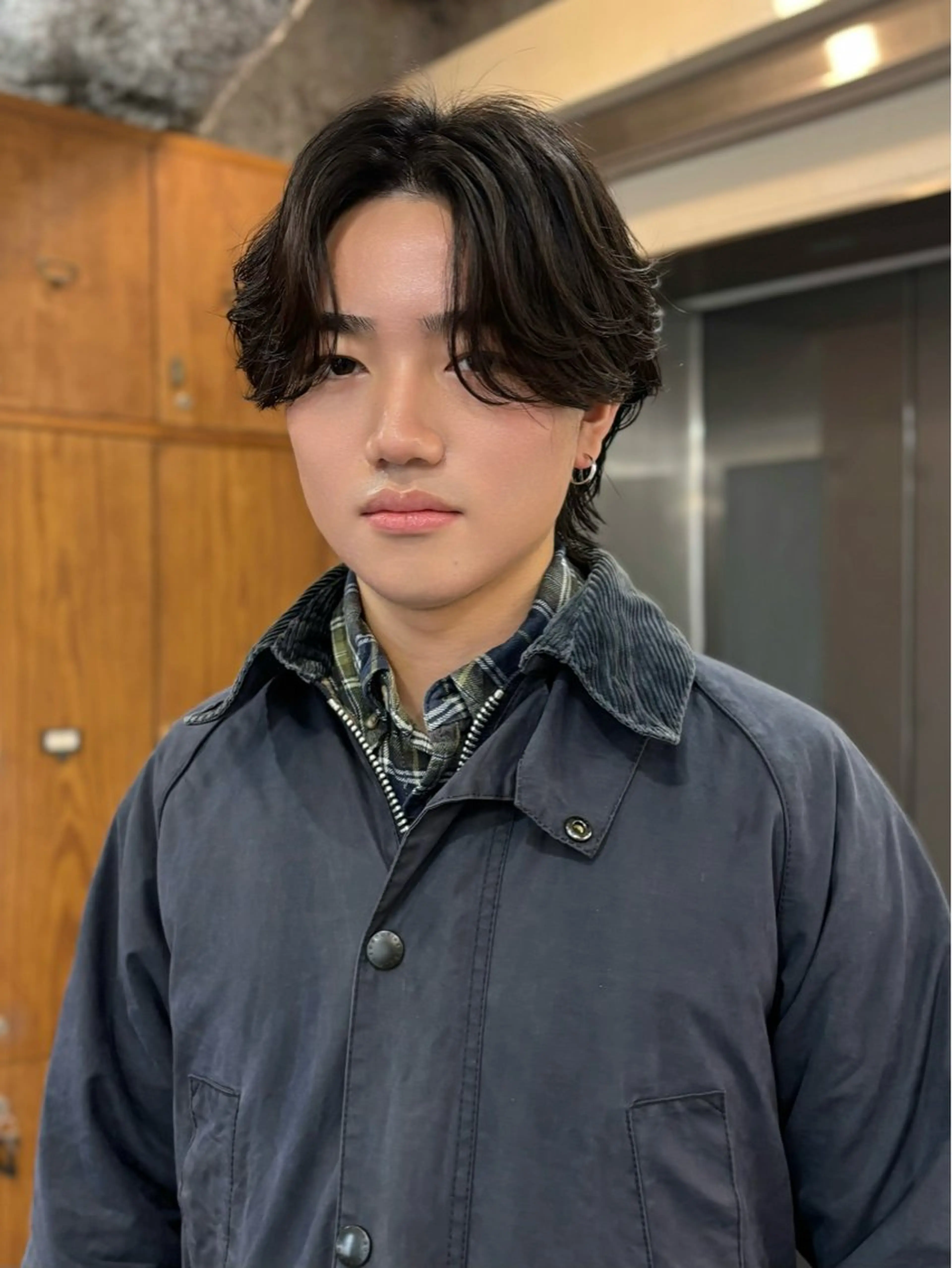 メンズ センターパート カット パーマ 高橋祐一/ メンズ特化美容師のヘアスタイル