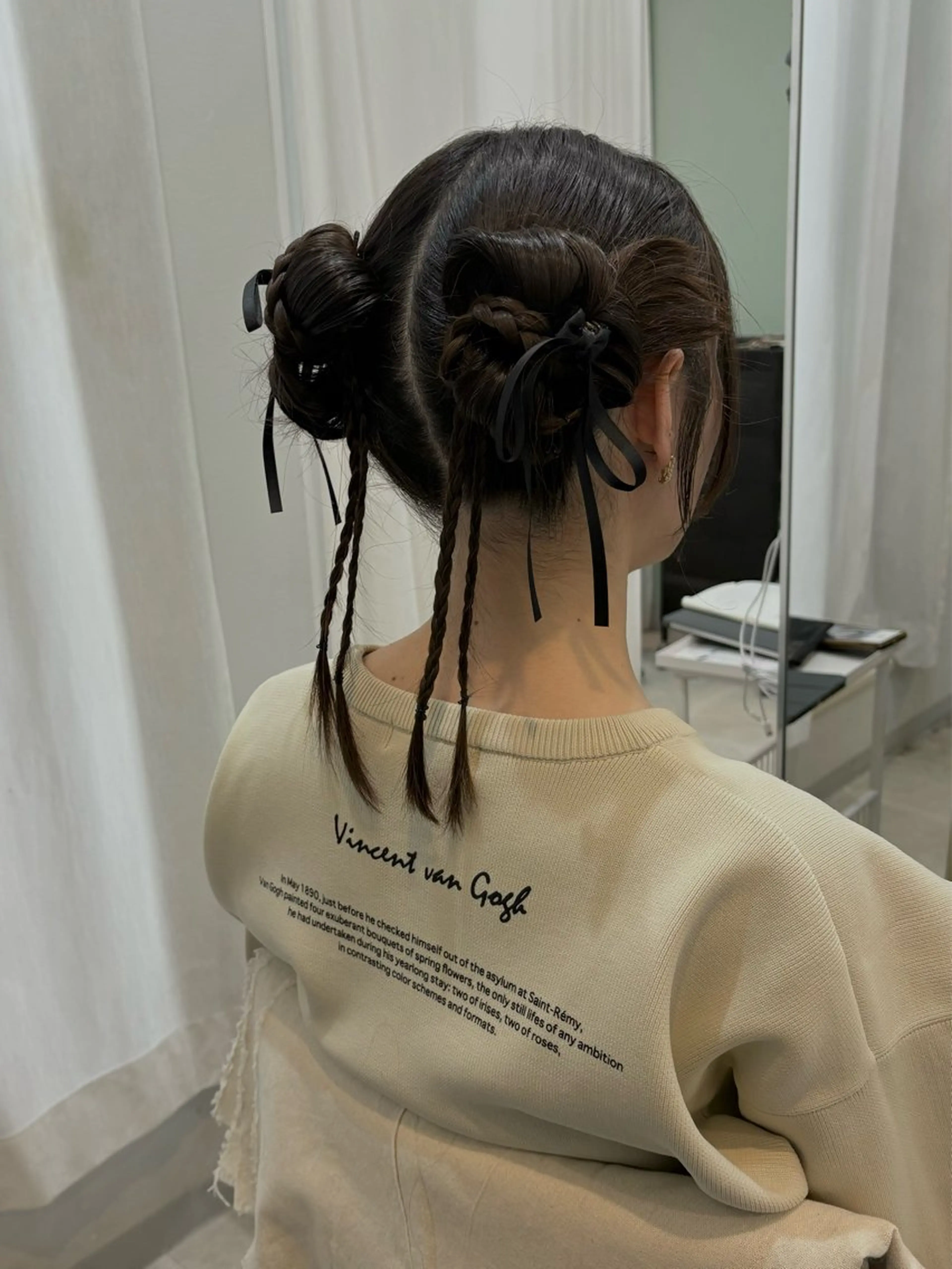 ミディアム ヘアセット 藤掛 桜子のヘアスタイル
