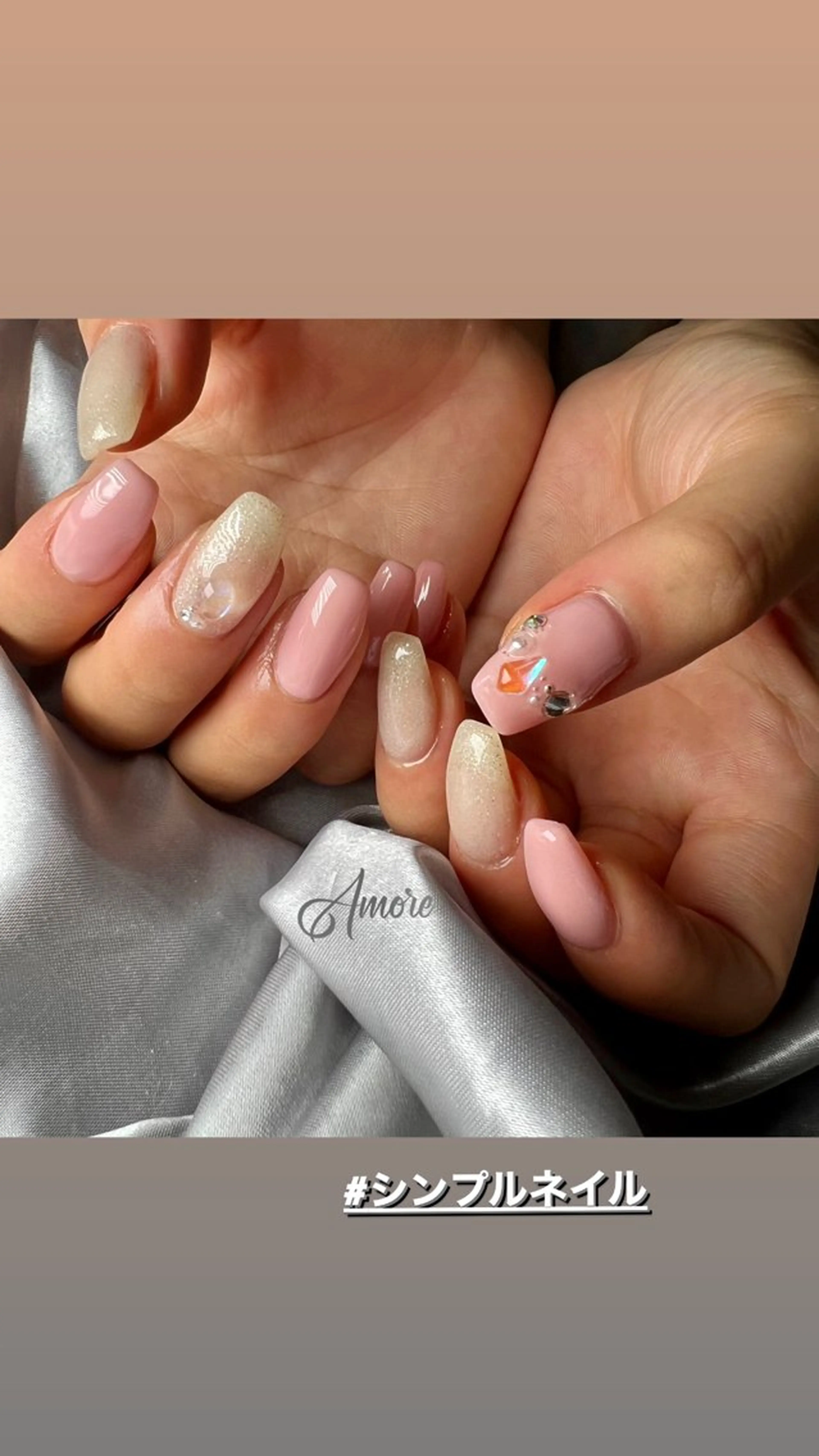 ネイル ジェルネイル 韓国ネイル パラジェル 夏ネイル You kyehwaのネイルデザイン